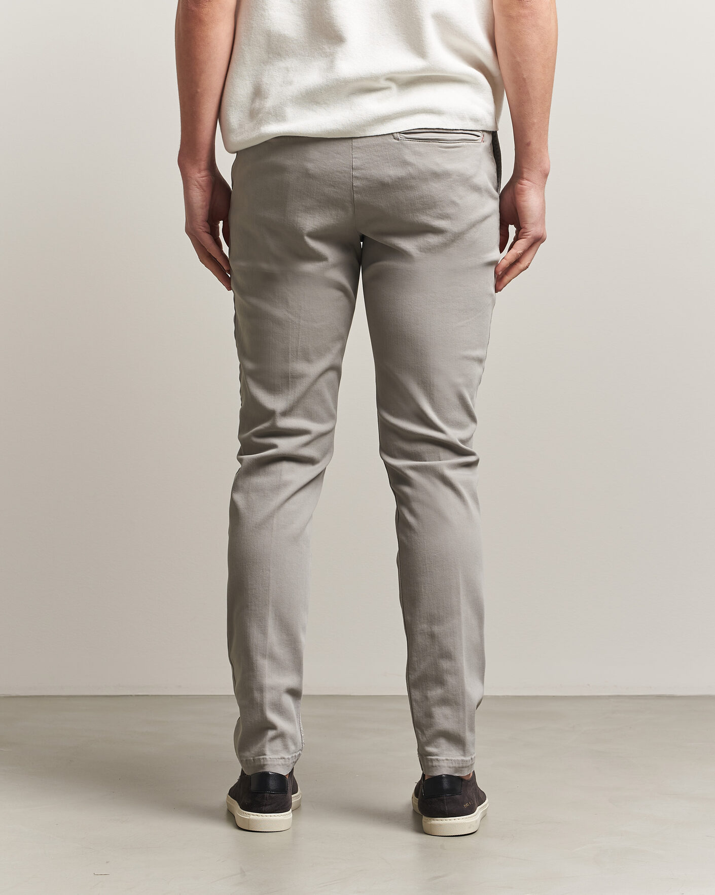 Herr | Byxor | Replay | Benni Hyperflex X-Lite Chinos Light Grey