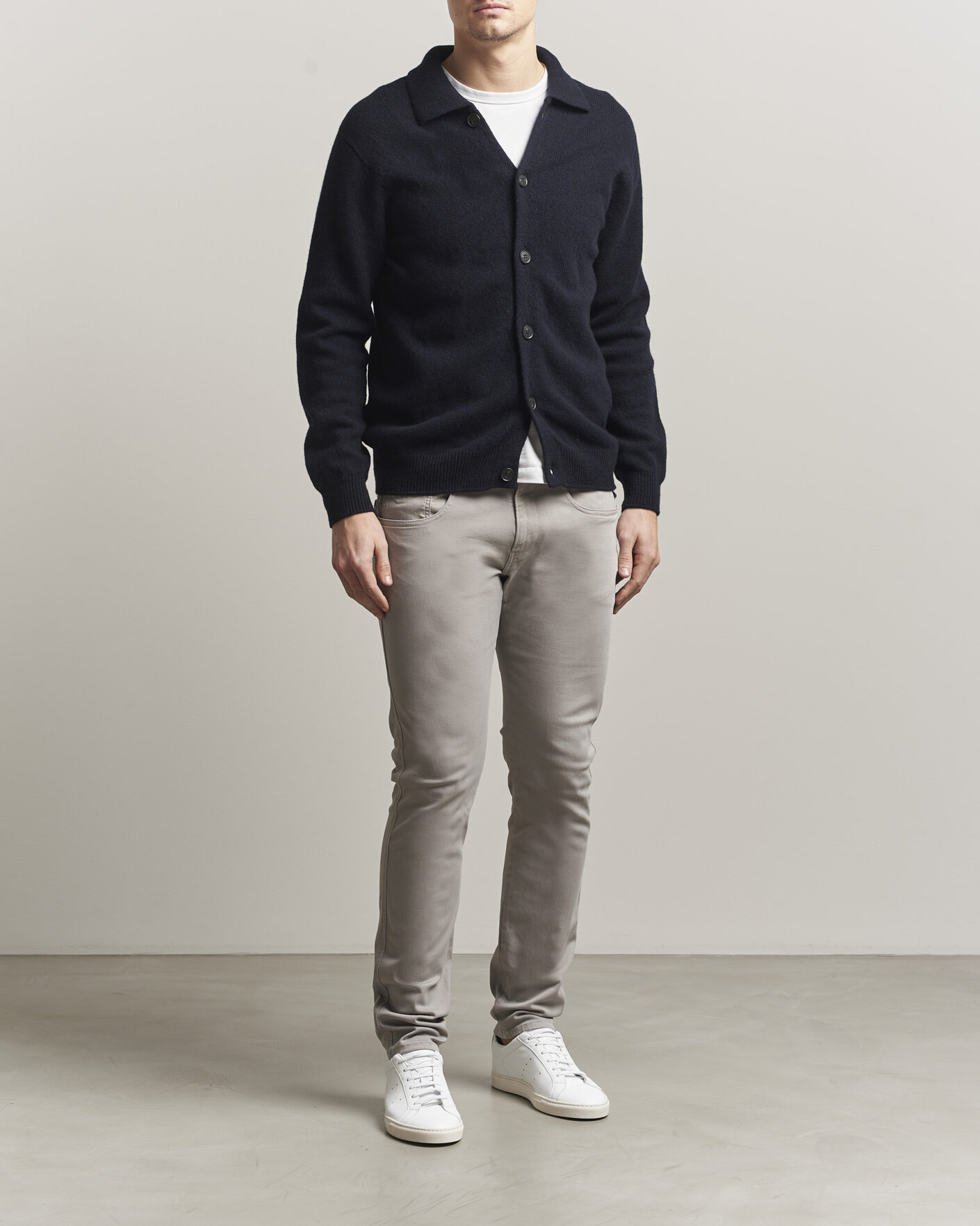 Herr | Byxor | Replay | Anbass Hyperflex X.Lite 5-Pocket Pants Light Grey