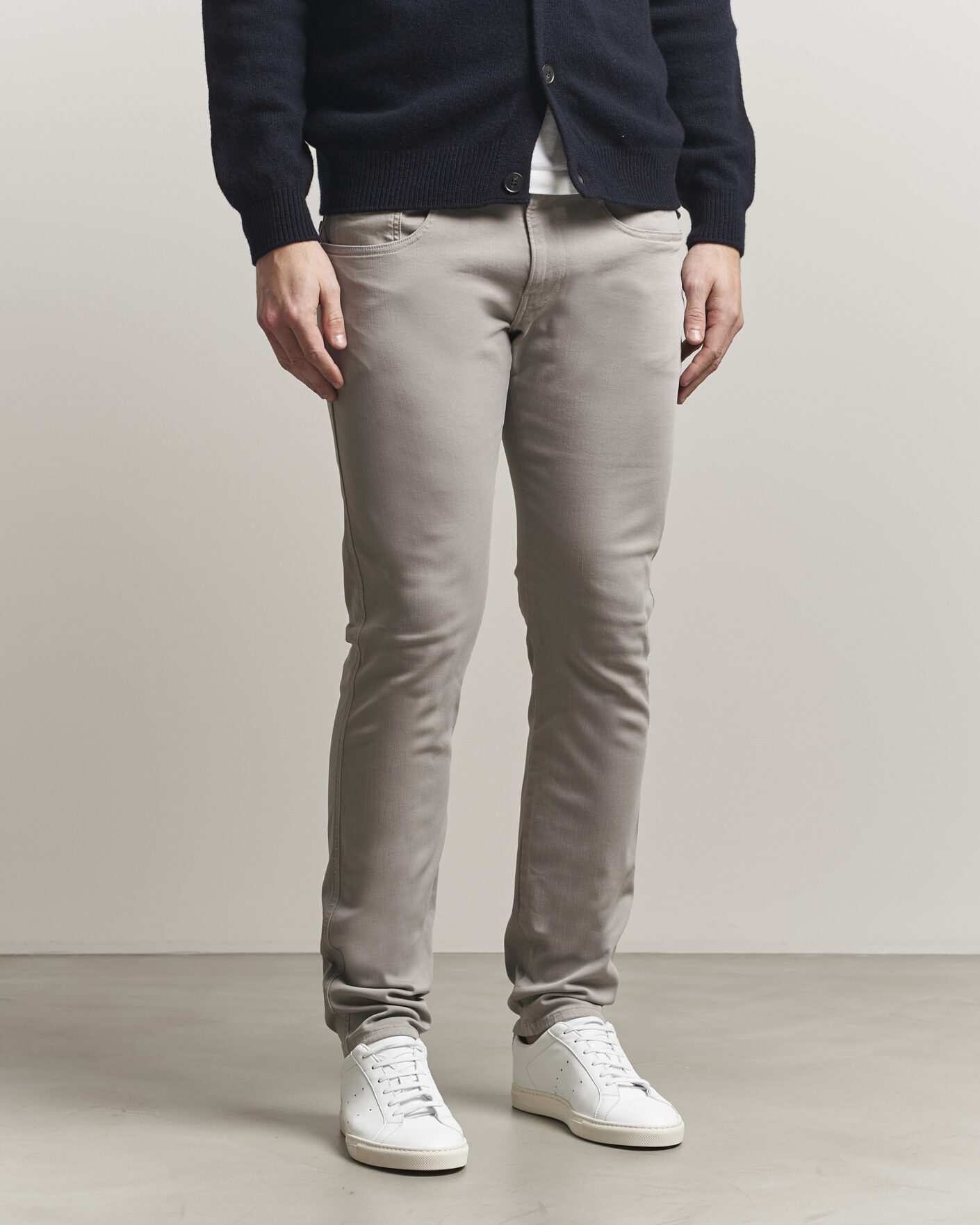 Herr | Byxor | Replay | Anbass Hyperflex X.Lite 5-Pocket Pants Light Grey