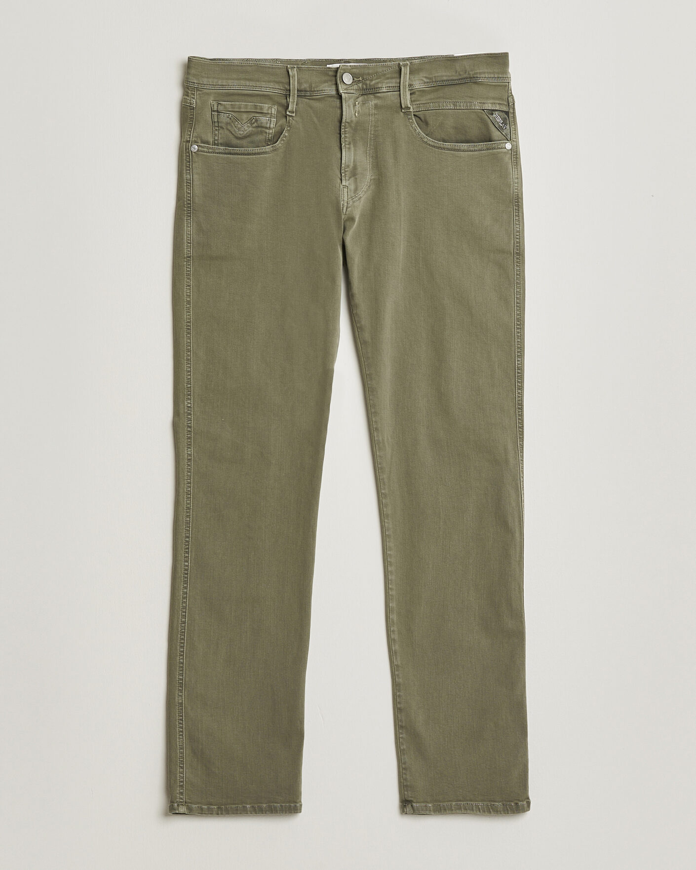 Herr | Byxor | Replay | Anbass Hyperflex X.Lite 5-Pocket Pants Military Green