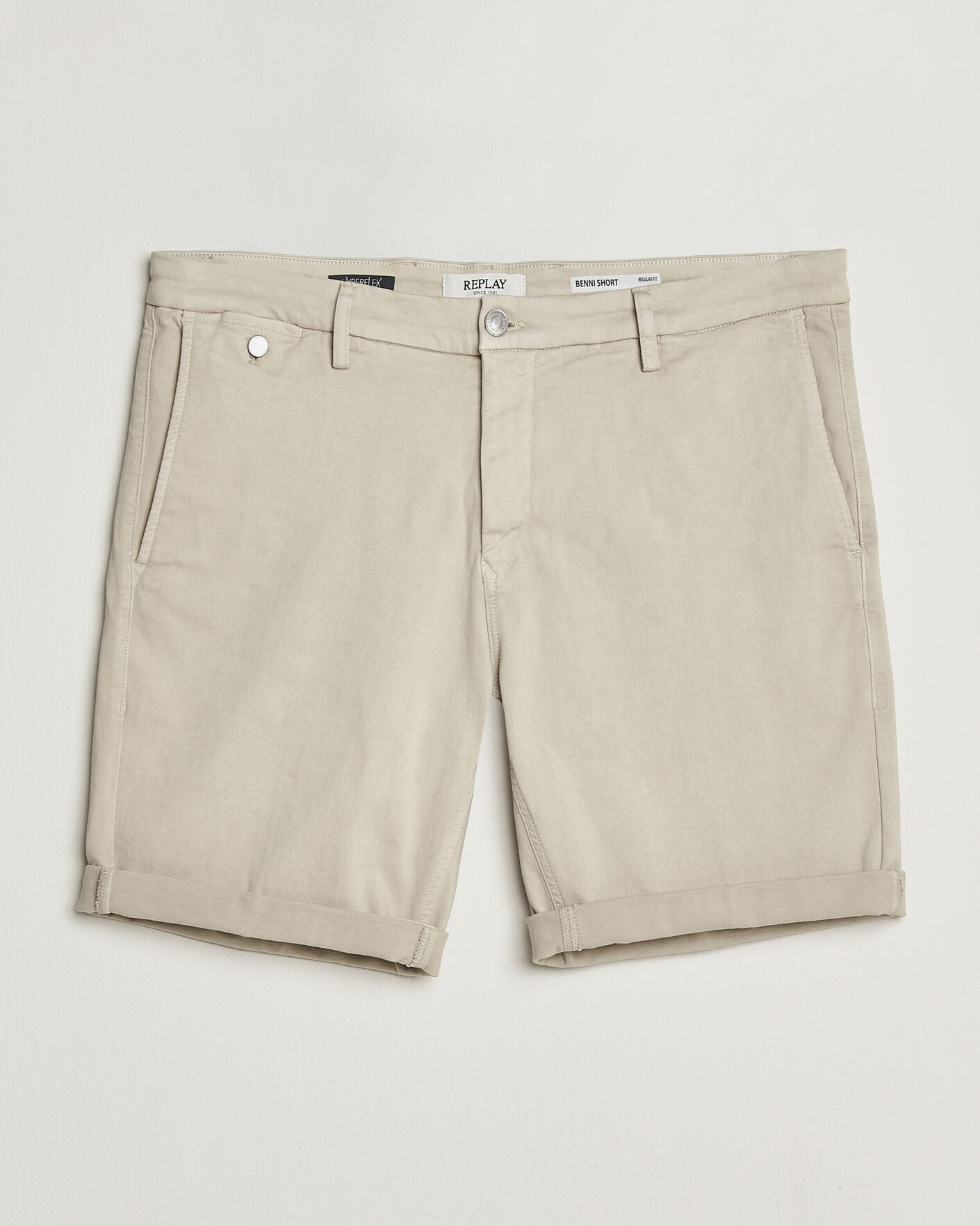 Herr | Shorts | Replay | Benni Hyperflex Shorts Ivory