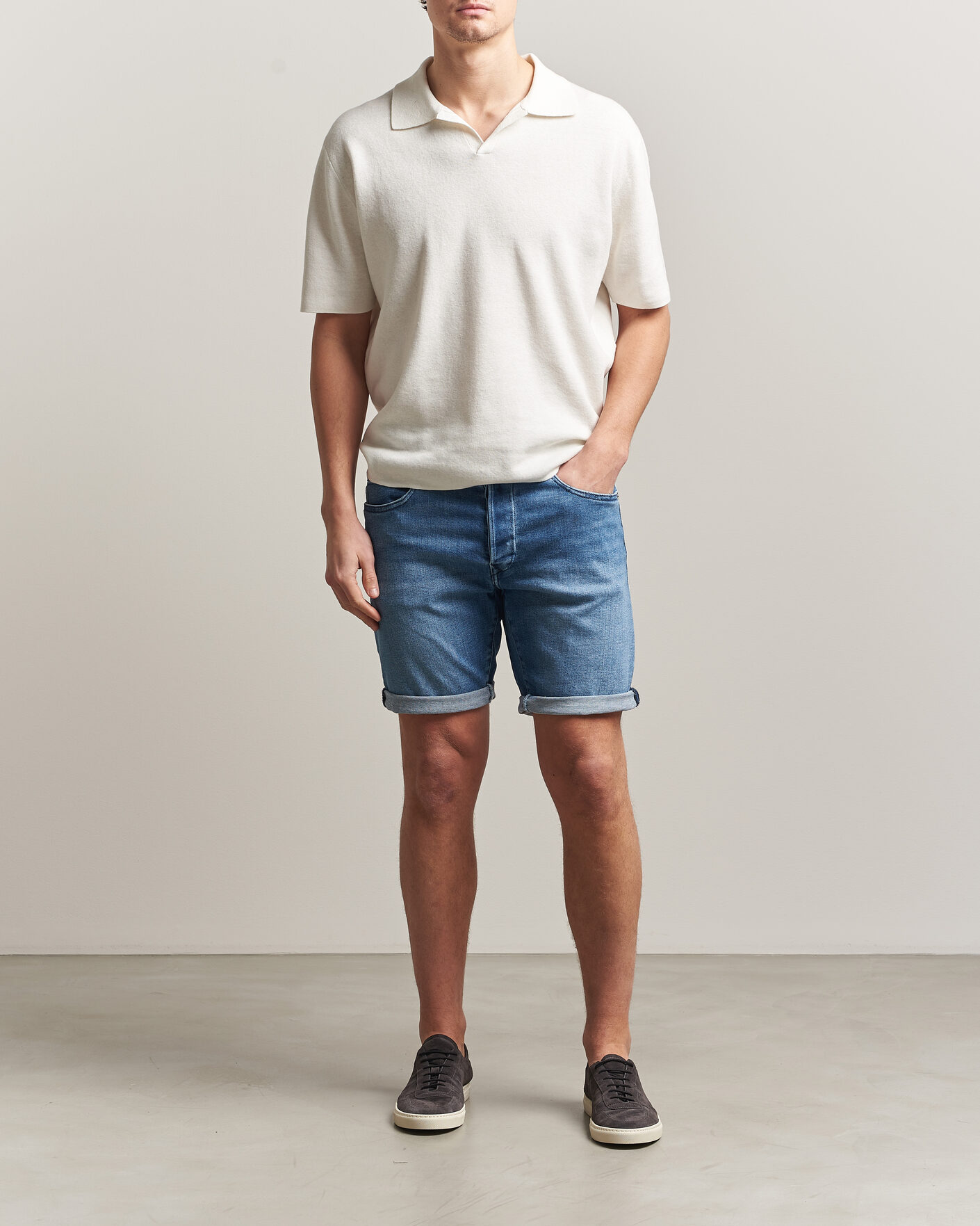 Herr | Shorts | Replay | RBJ981 Stretch Denim Shorts Light Blue