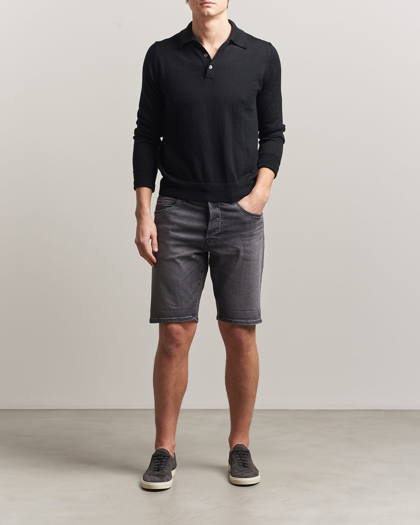 Herr | Shorts | Replay | RBJ981 Stretch Denim Shorts Washed Black