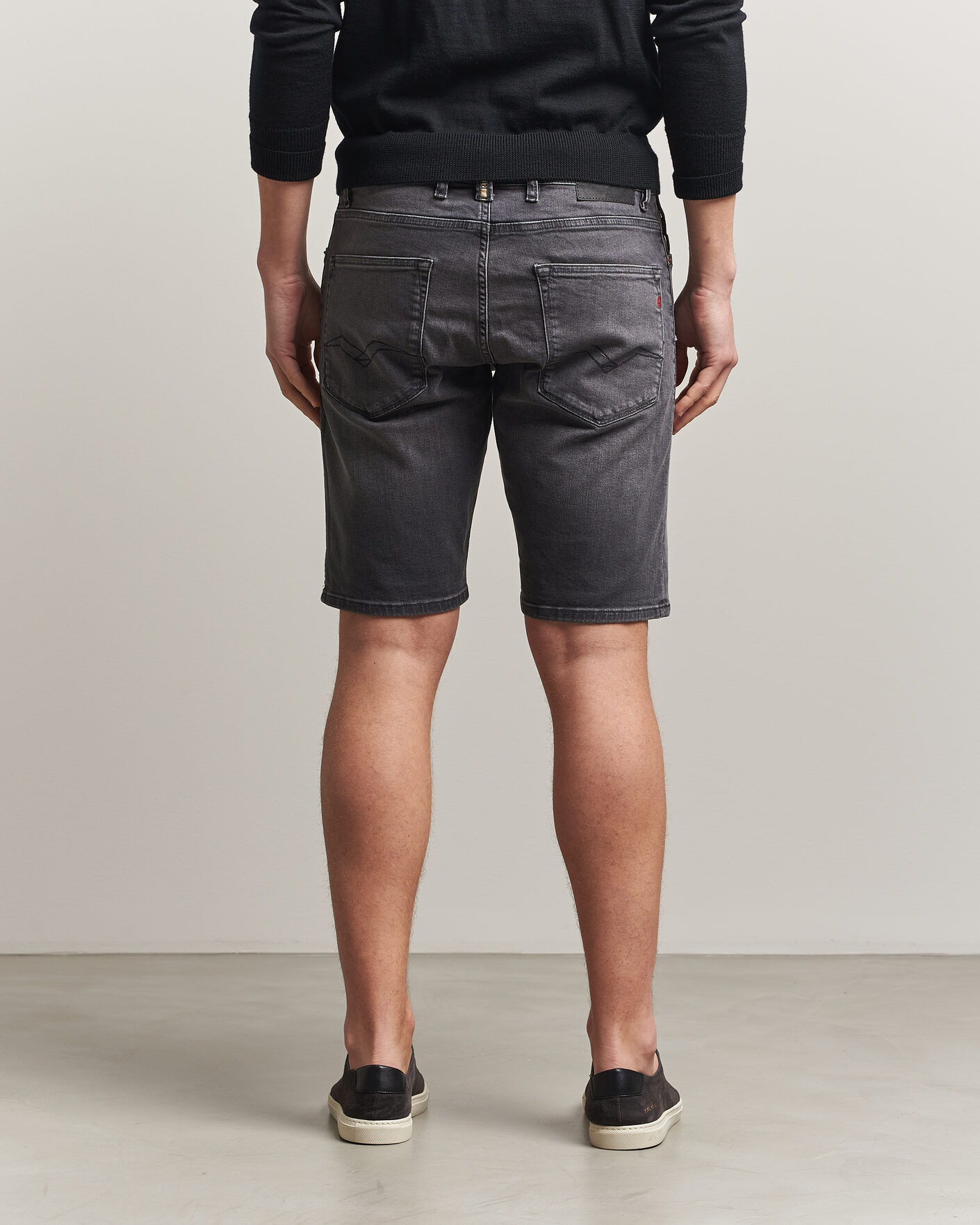 Herr | Shorts | Replay | RBJ981 Stretch Denim Shorts Washed Black