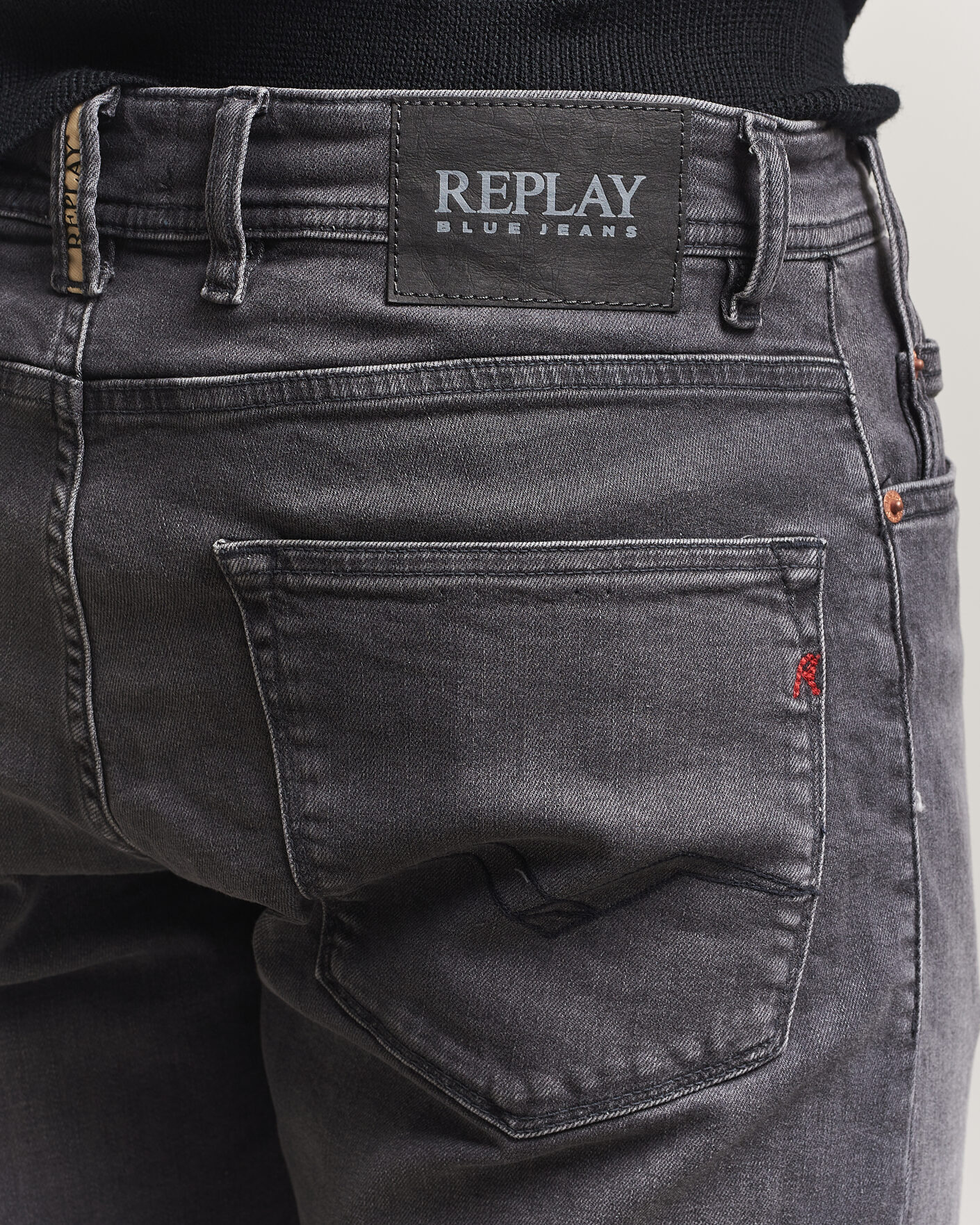 Herr | Shorts | Replay | RBJ981 Stretch Denim Shorts Washed Black