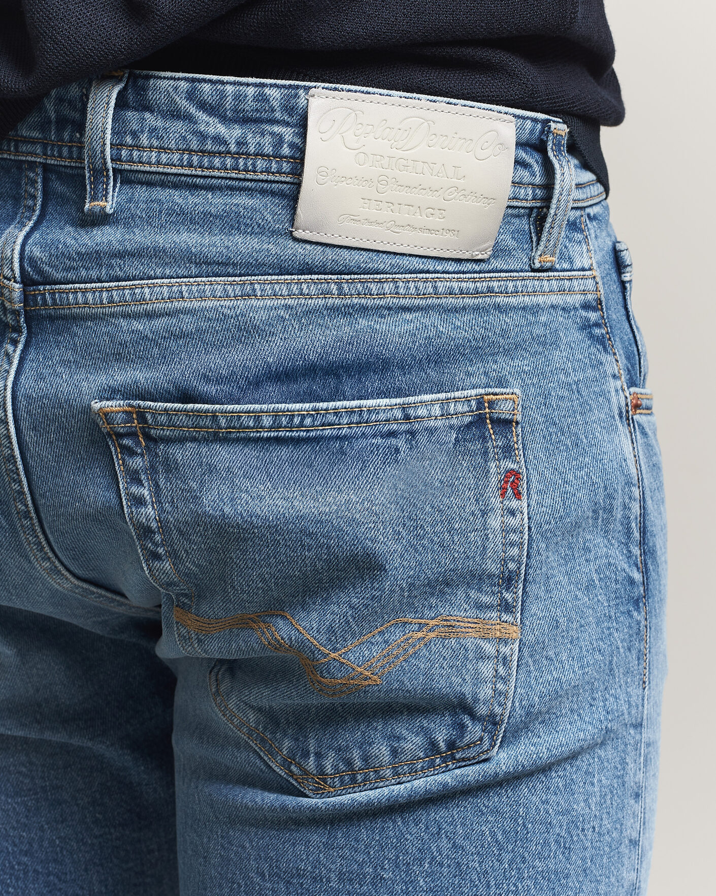 Herr | Jeans | Replay | Grover Heritage Original Stretch Jeans Light Blue