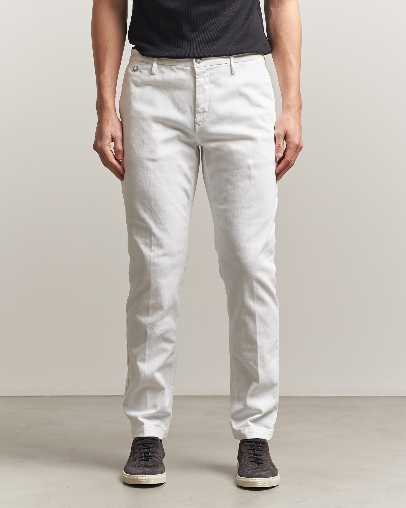 Herr | Jeans | Replay | Benni Hyperflex X-Lite Chinos Natural White