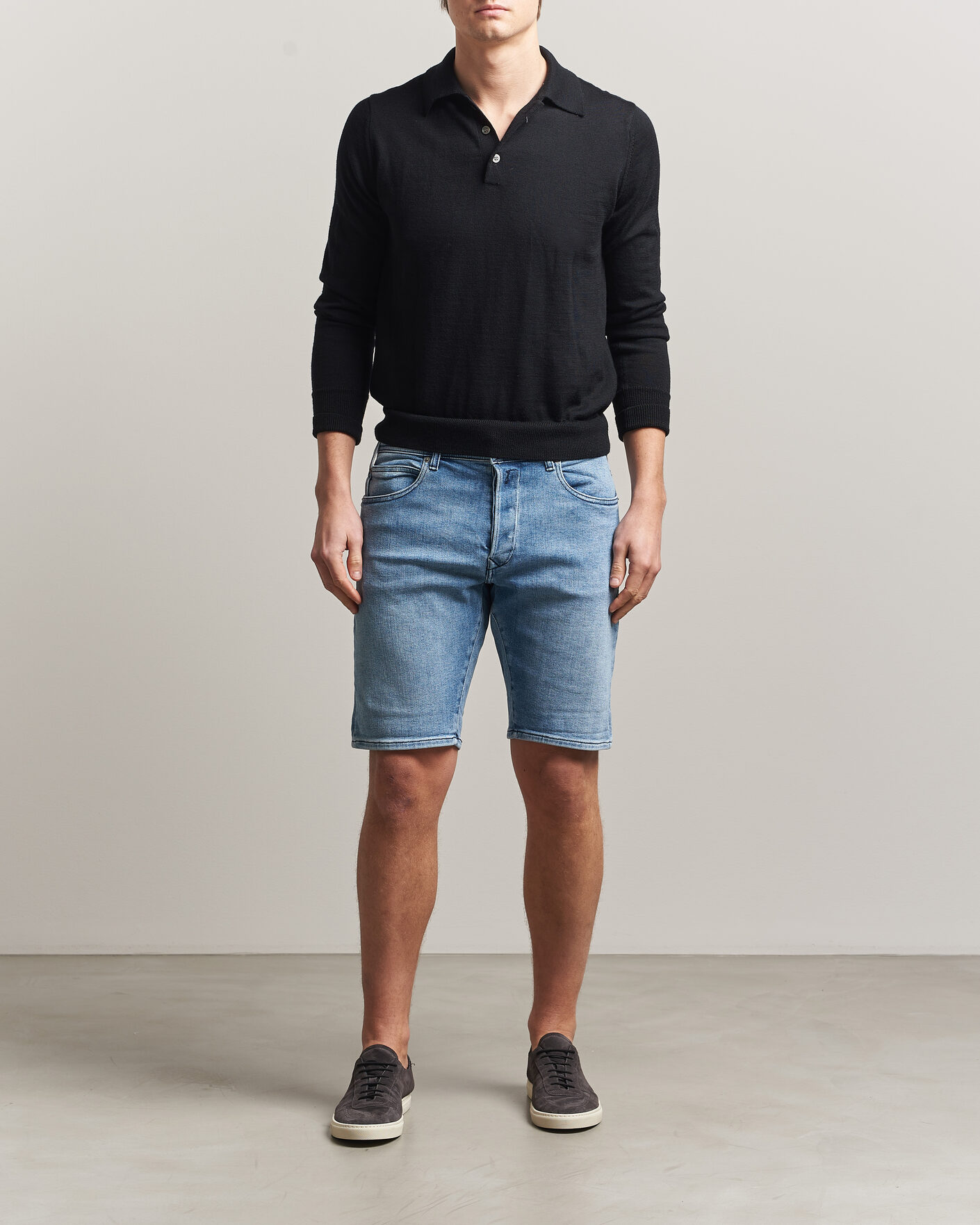 Herr | Shorts | Replay | RBJ981 Stretch Denim Shorts Light Blue