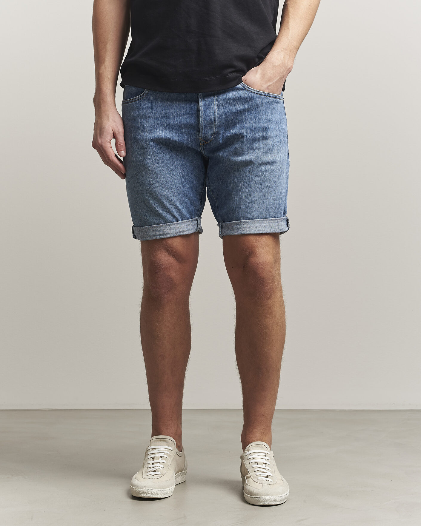 Herr | Shorts | Replay | RBJ981 Stretch Denim Shorts Light Blue