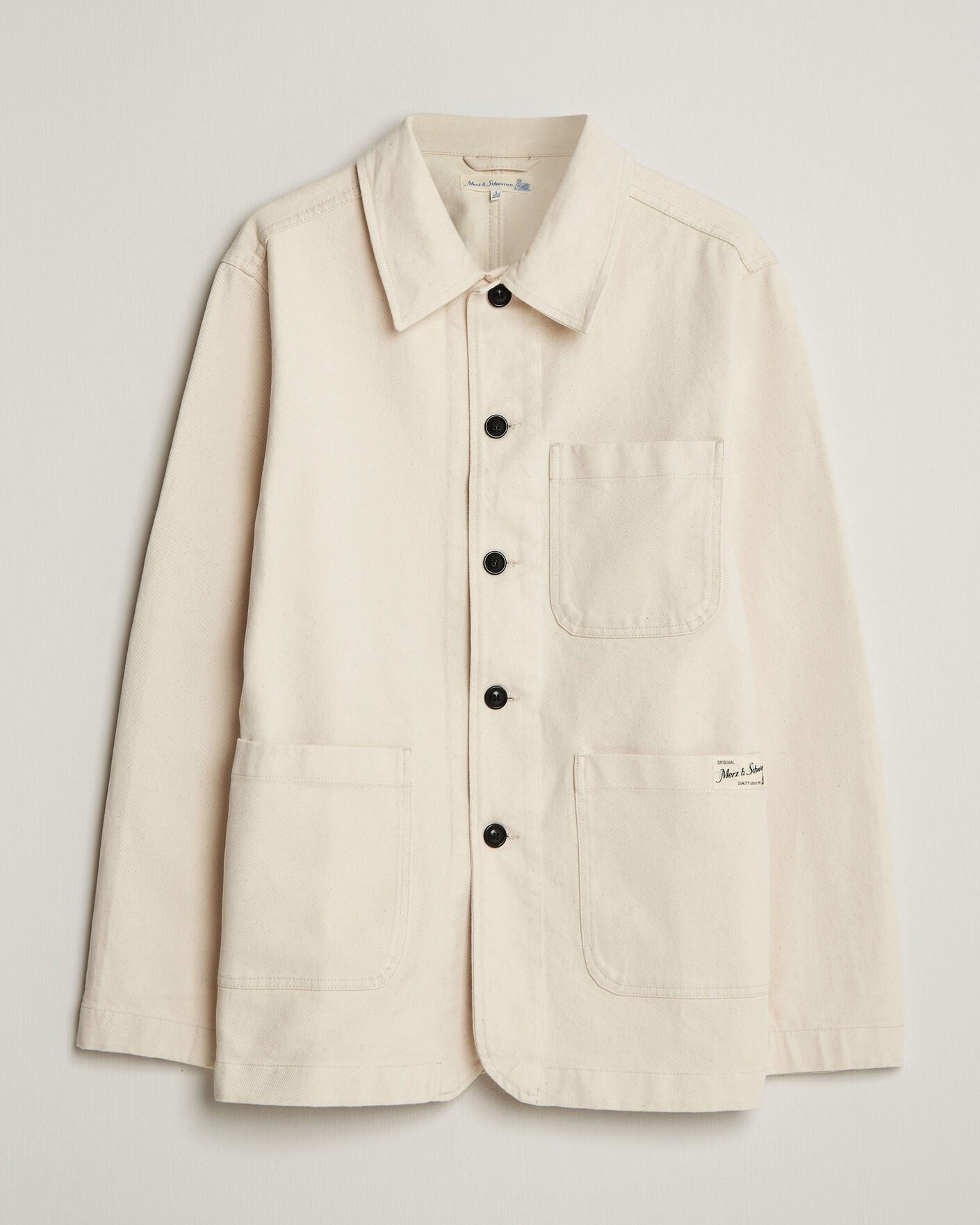 Herr |  | Merz b. Schwanen | Worker Cotton Twill Overshirt Nature