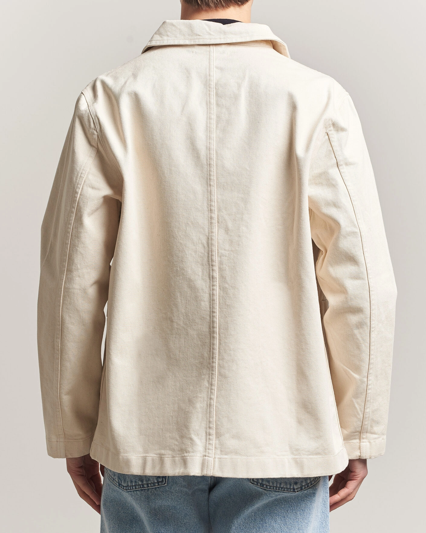 Herr | Skjortor | Merz b. Schwanen | Worker Cotton Twill Overshirt Nature