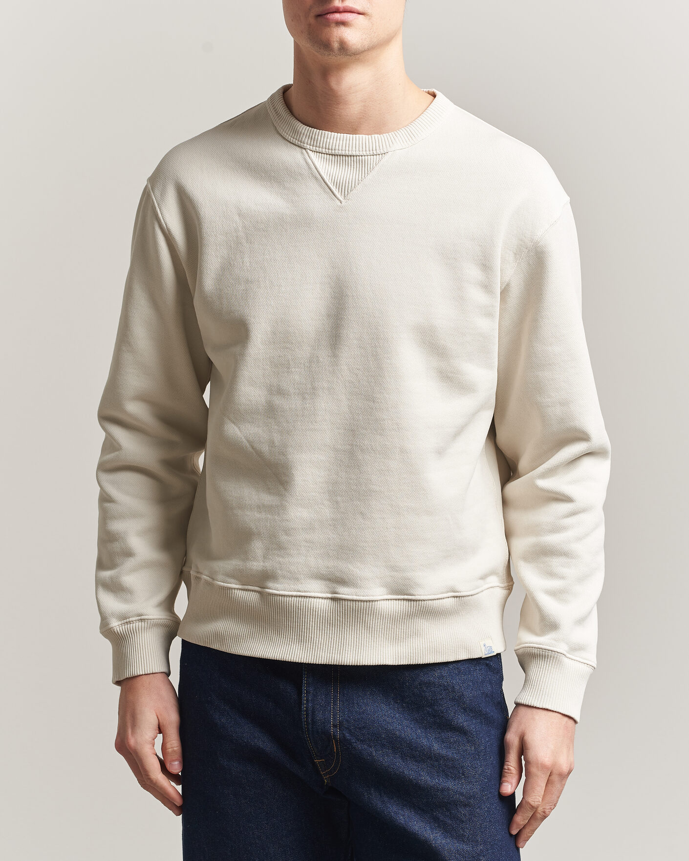 Herr | Tröjor | Merz b. Schwanen | Classic Fit Authentic Fleece Sweatshirt Nature