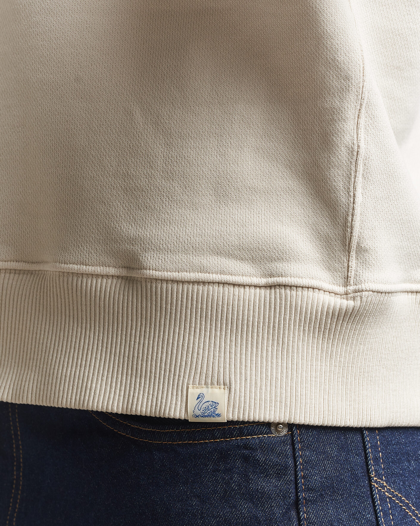 Herr | Tröjor | Merz b. Schwanen | Classic Fit Authentic Fleece Sweatshirt Nature