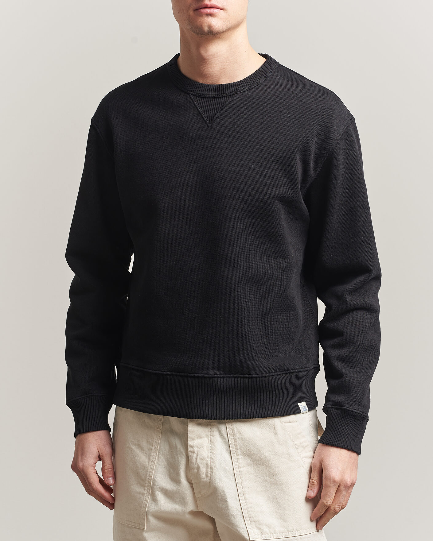 Herr | Tröjor | Merz b. Schwanen | Classic Fit Authentic Fleece Sweatshirt Black