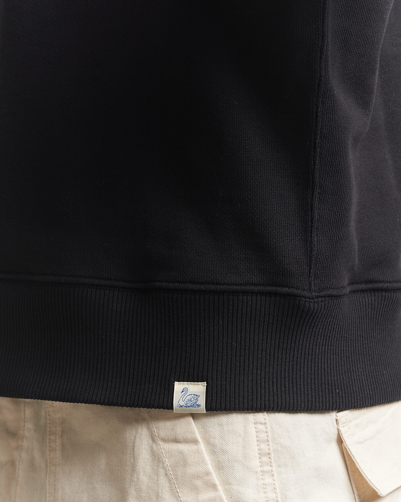 Herr | Tröjor | Merz b. Schwanen | Classic Fit Authentic Fleece Sweatshirt Black