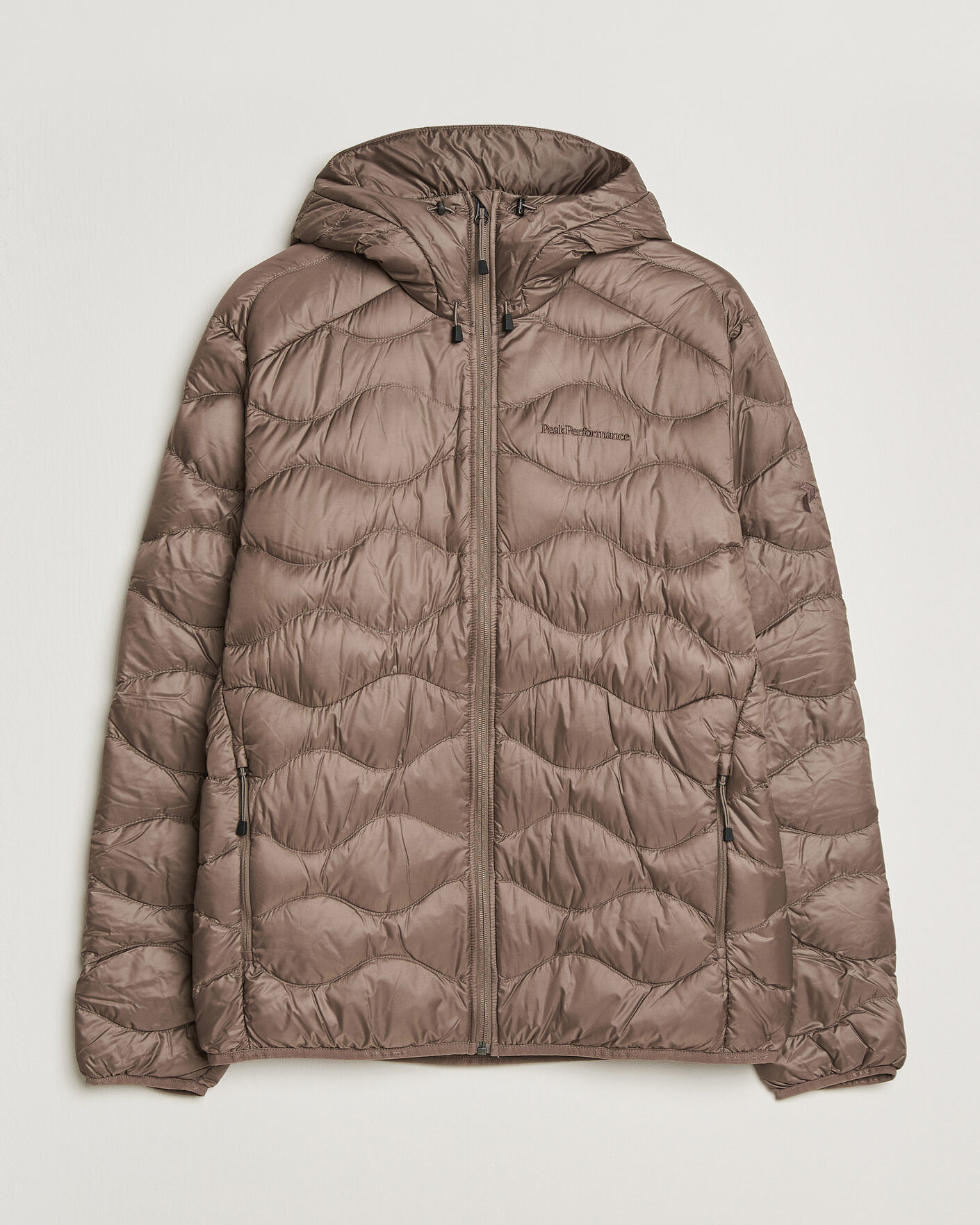 Herr | Jackor | Peak Performance | Helium Down Hooded Jacket Terrian Tan