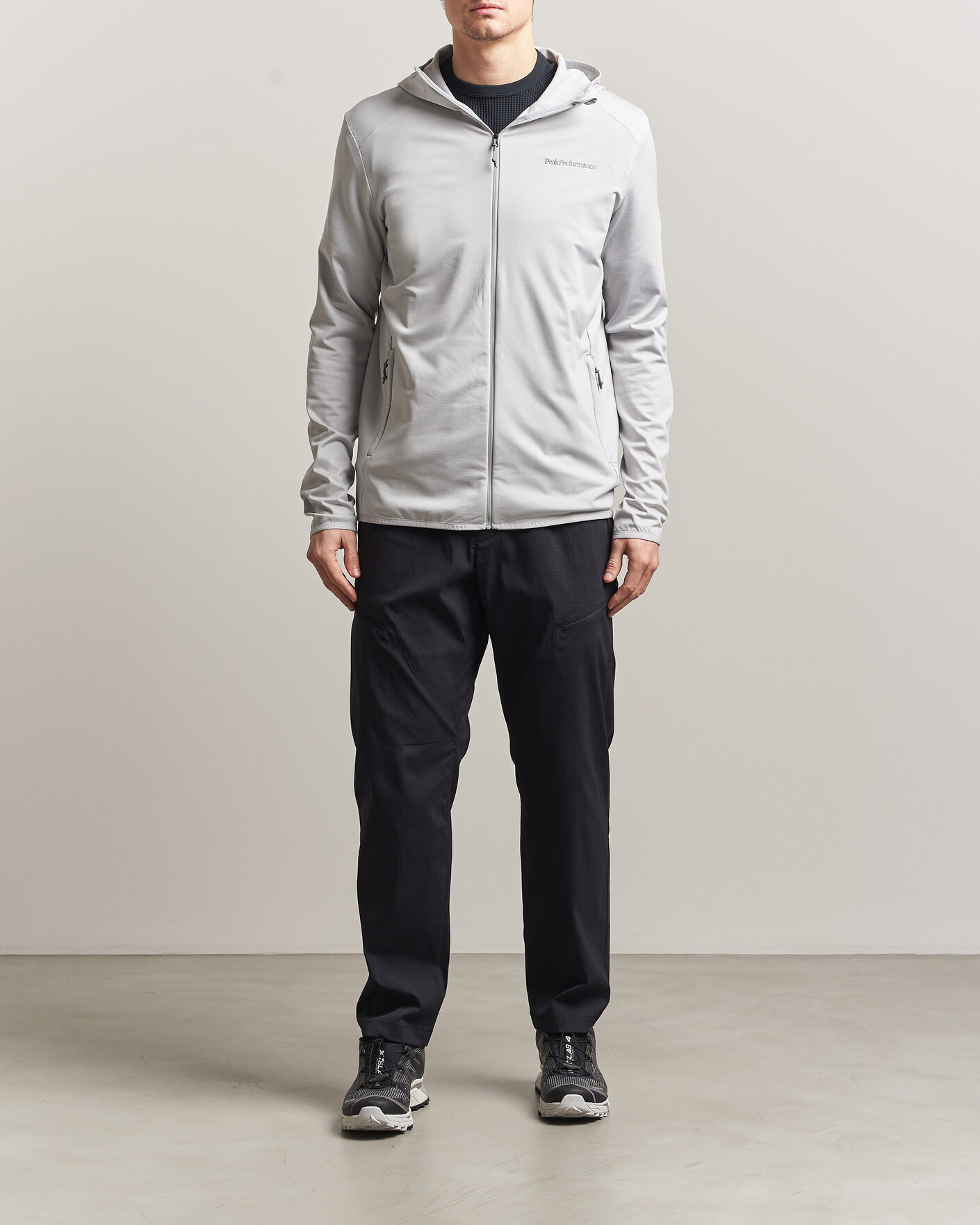 Herr | Tröjor | Peak Performance | Light Hooded Full Zip Summit Smoke
