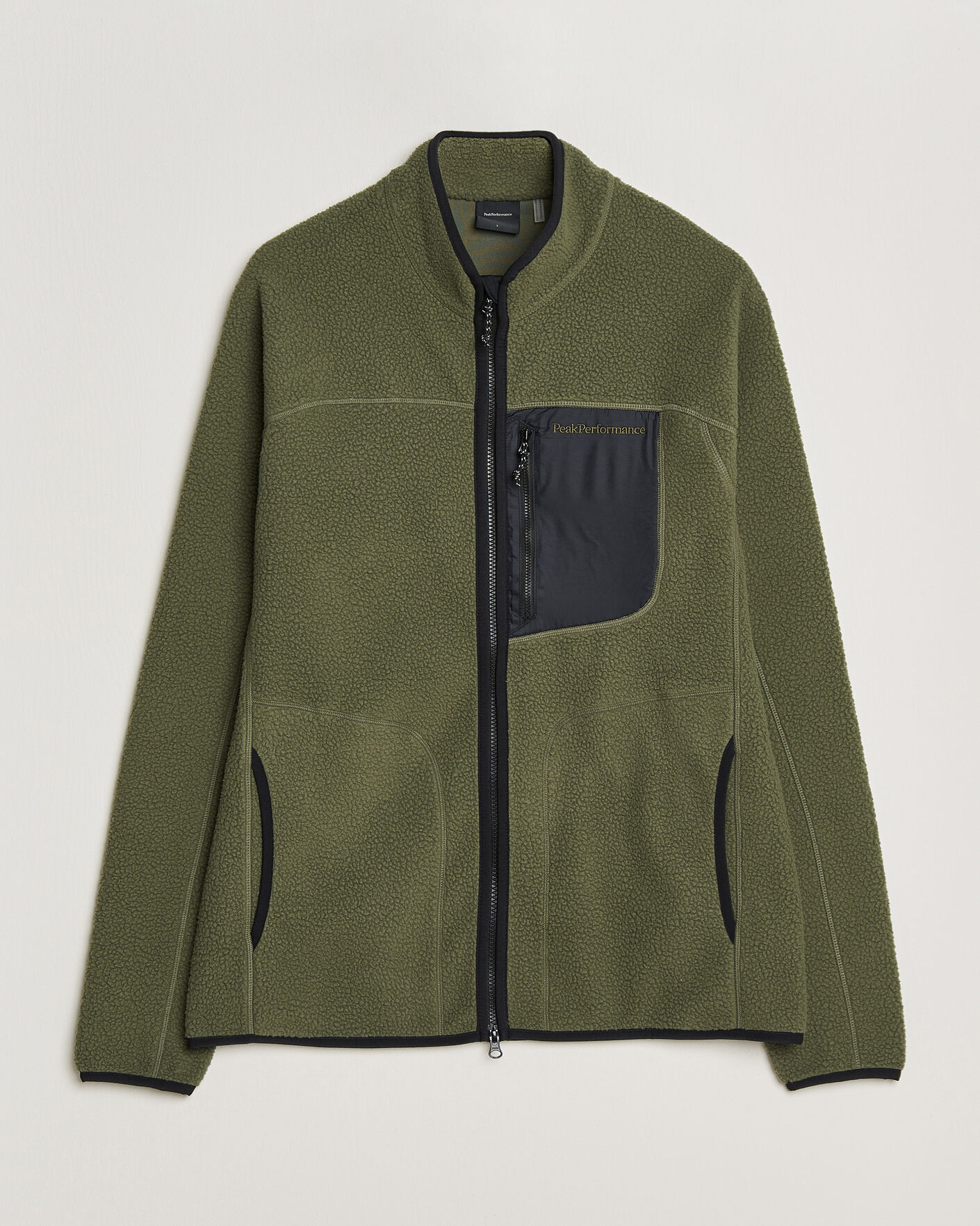 Herr | Tröjor | Peak Performance | Nature Rush Pile Full Zip Pine Needle