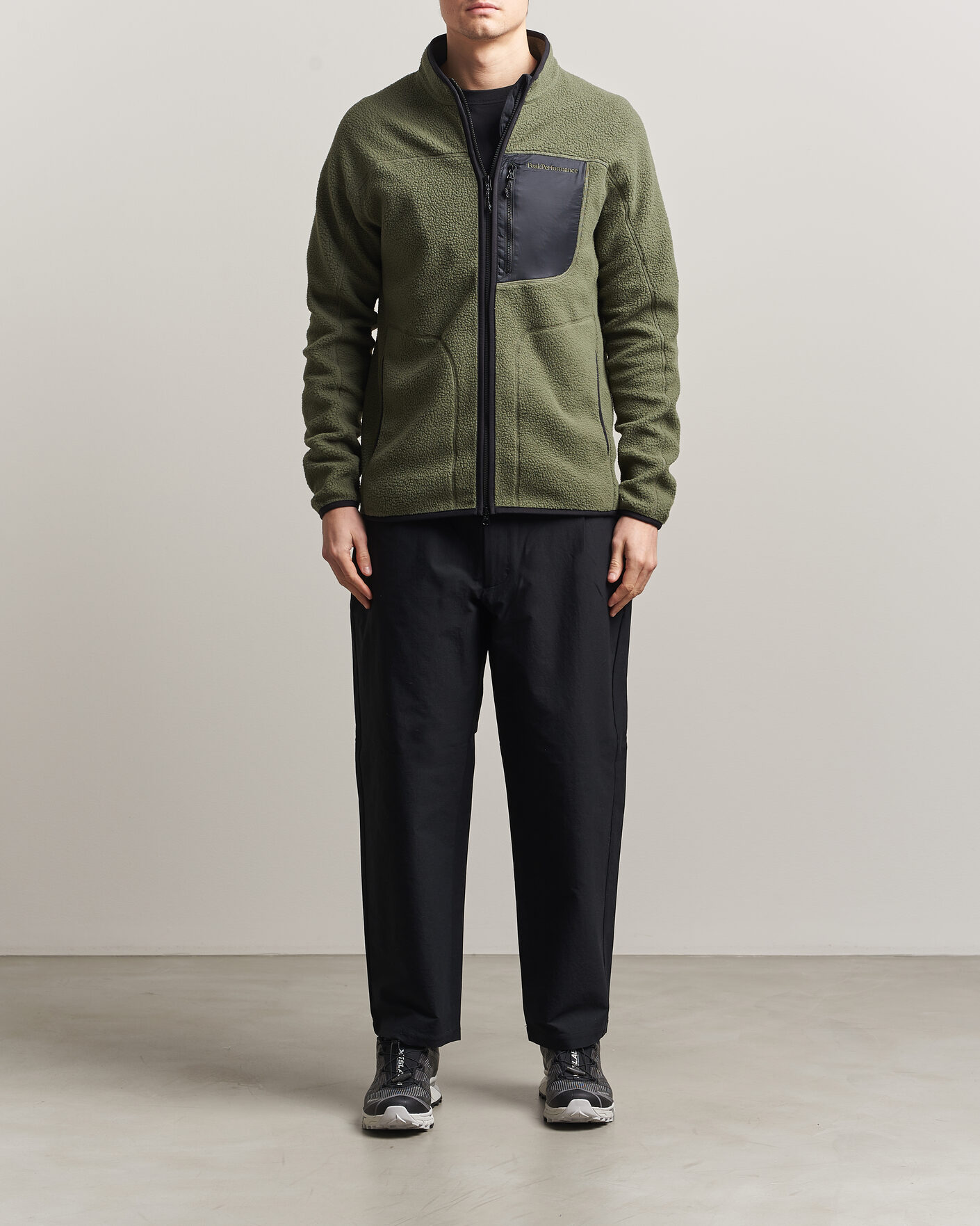 Herr | Tröjor | Peak Performance | Nature Rush Pile Full Zip Pine Needle