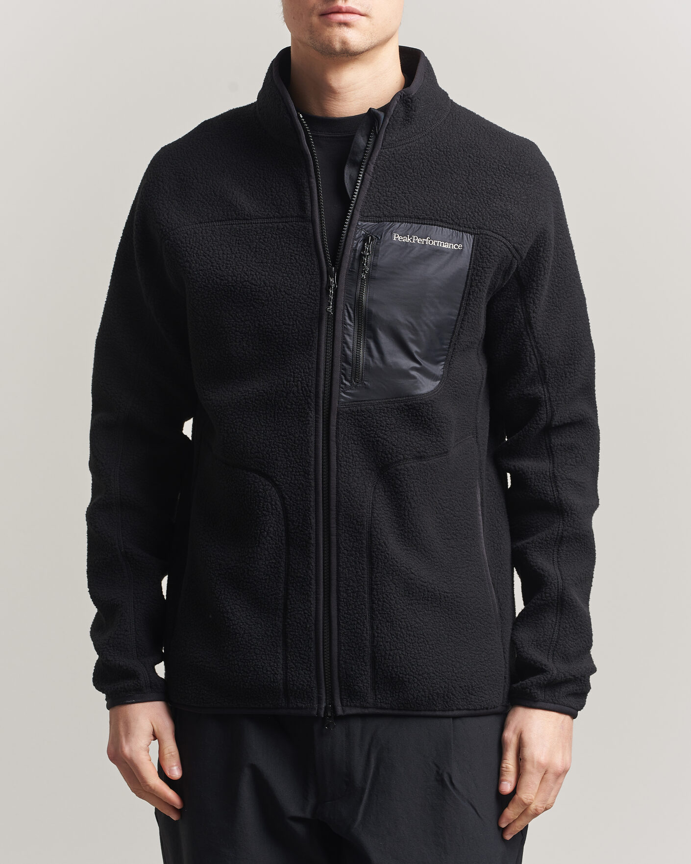 Herr | Tröjor | Peak Performance | Nature Rush Pile Full Zip Black