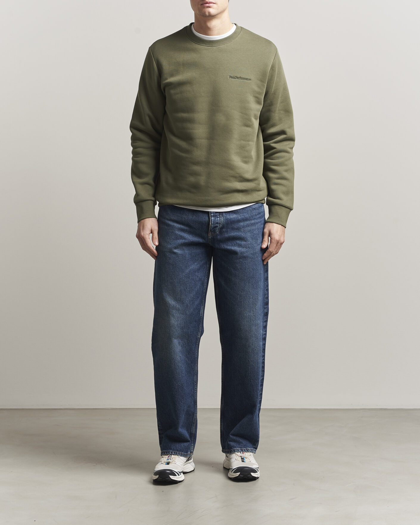 Herr | Tröjor | Peak Performance | Original Crew Neck Sweatshirt Pine Needle