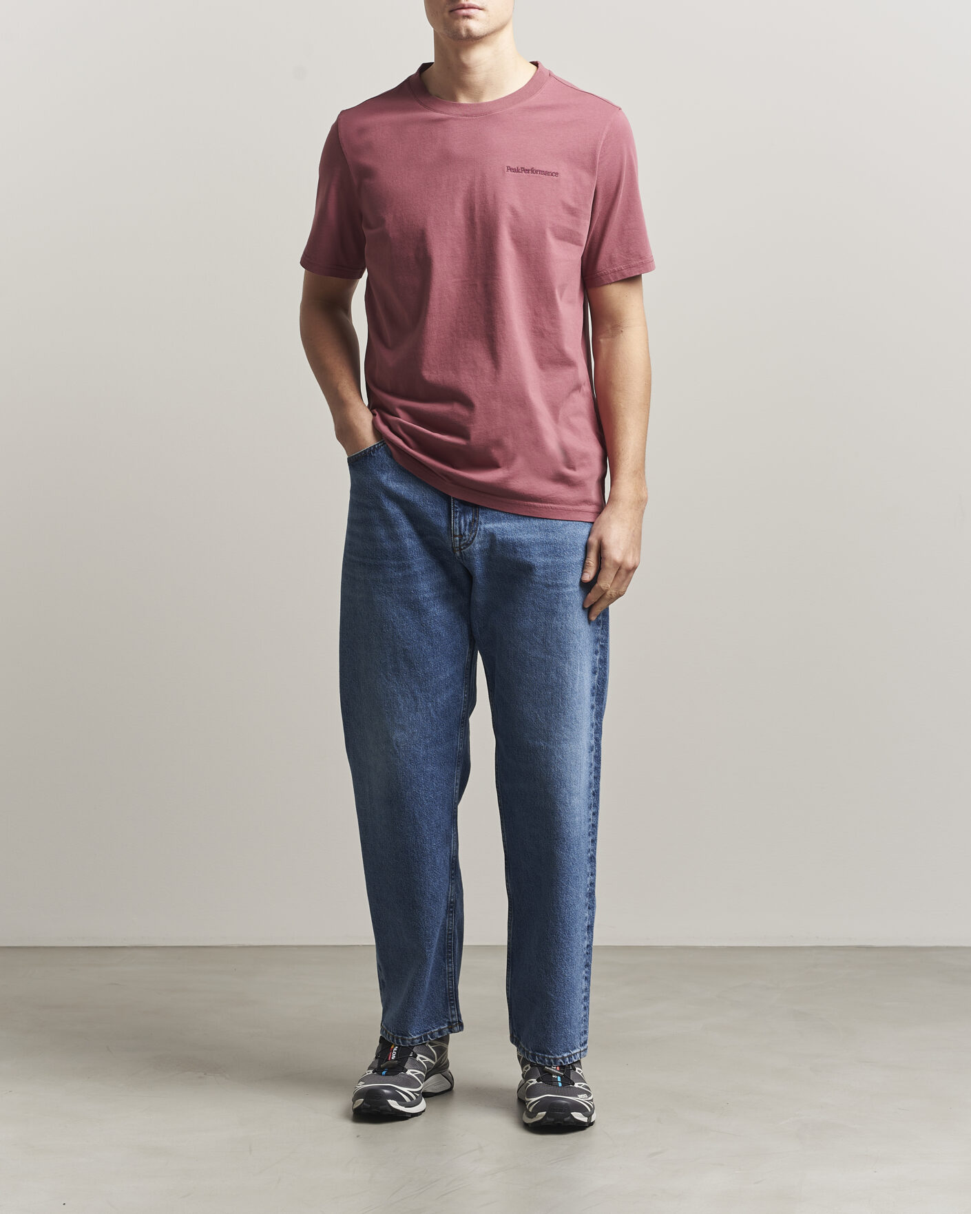 Herr | T-Shirts | Peak Performance | Original Crew Neck T-Shirt Wild Rouge