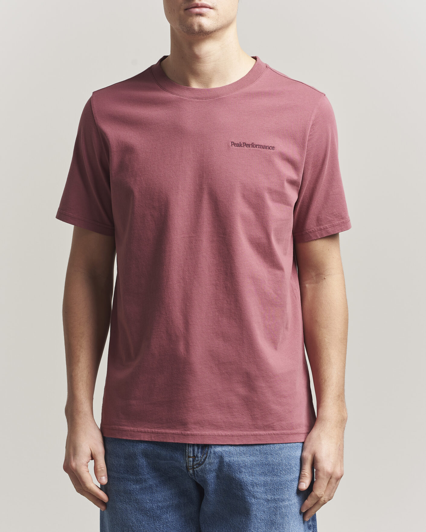 Herr | T-Shirts | Peak Performance | Original Crew Neck T-Shirt Wild Rouge