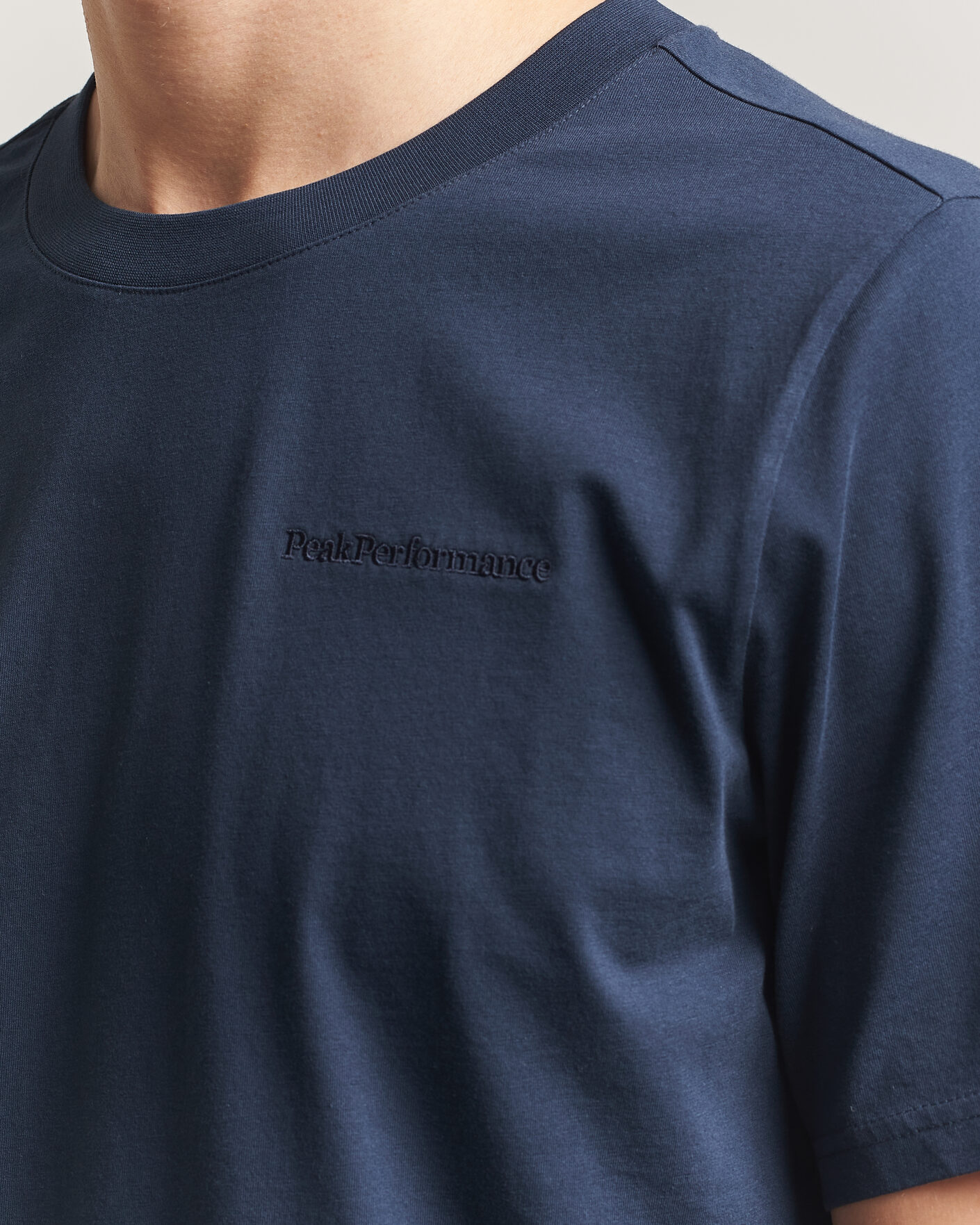 Herr | T-Shirts | Peak Performance | Original Crew Neck T-Shirt Blue Shadow