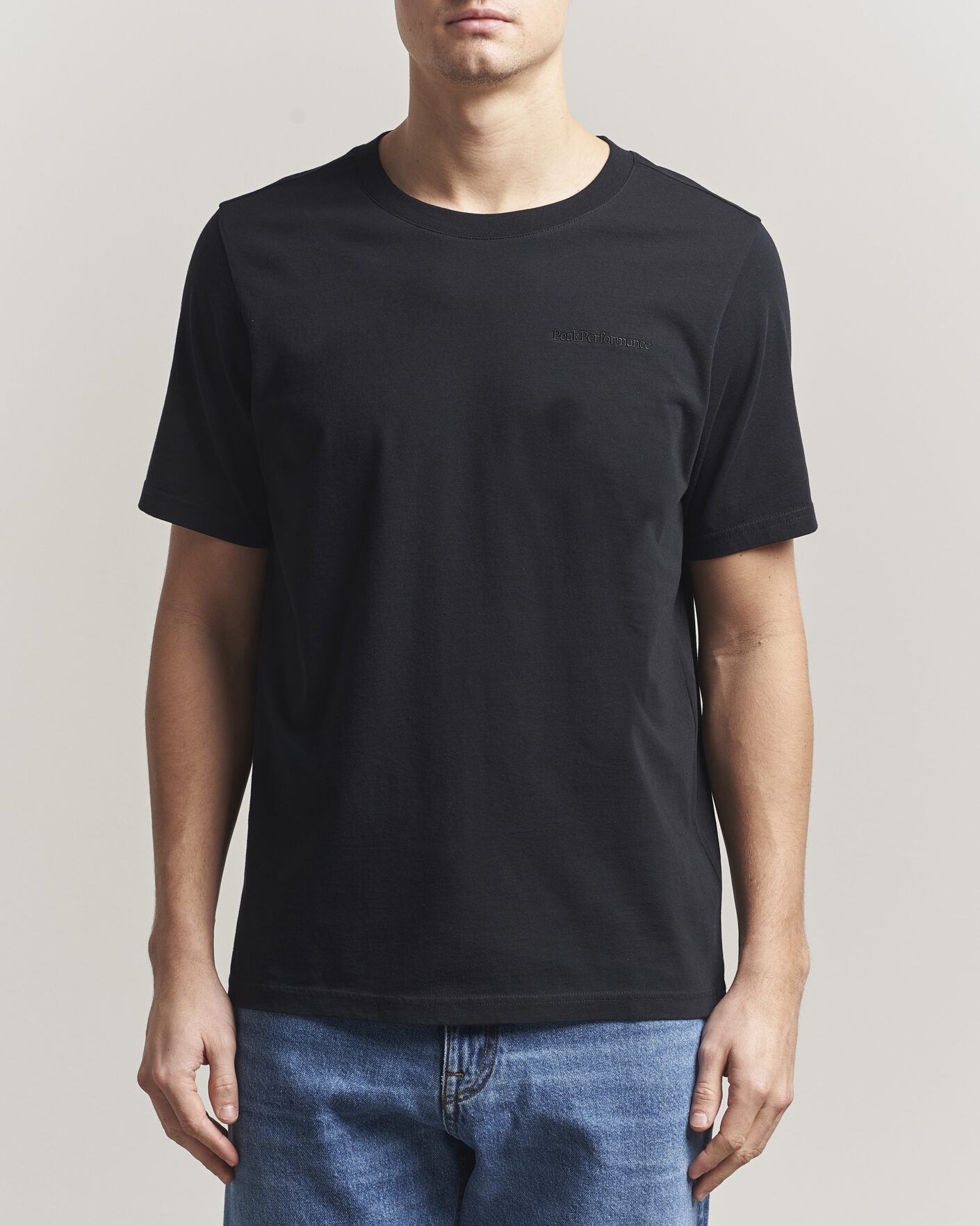 Herr | T-Shirts | Peak Performance | Original Crew Neck T-Shirt Black