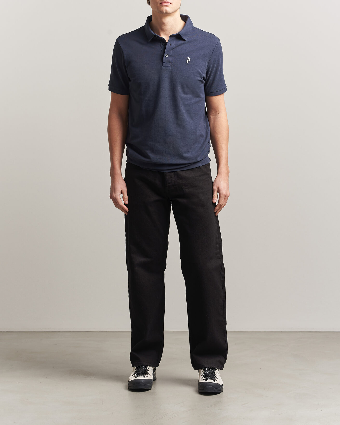 Herr | Pikéer | Peak Performance | Classic Cotton Polo Blue Shadow