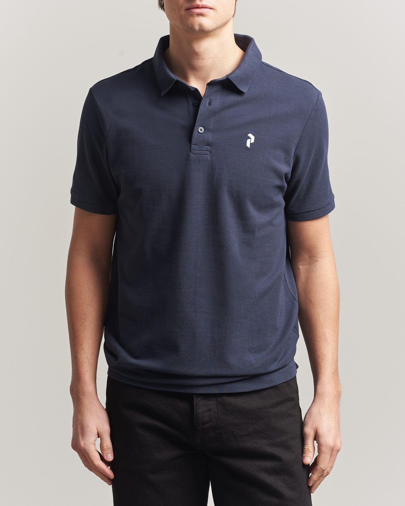 Herr | Pikéer | Peak Performance | Classic Cotton Polo Blue Shadow