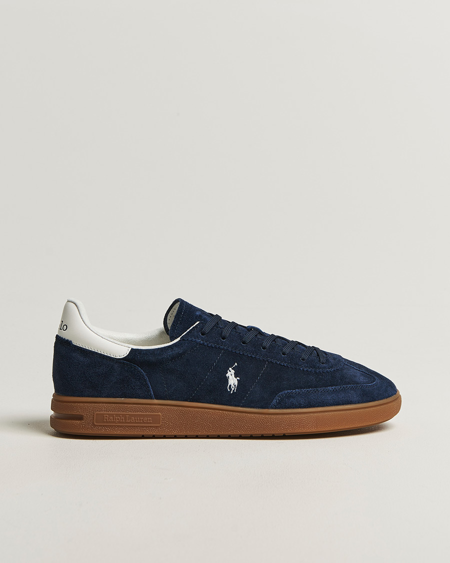 Herr | Sneakers | Polo Ralph Lauren | Bedford Suede Sneakers Navy/Deckwash White