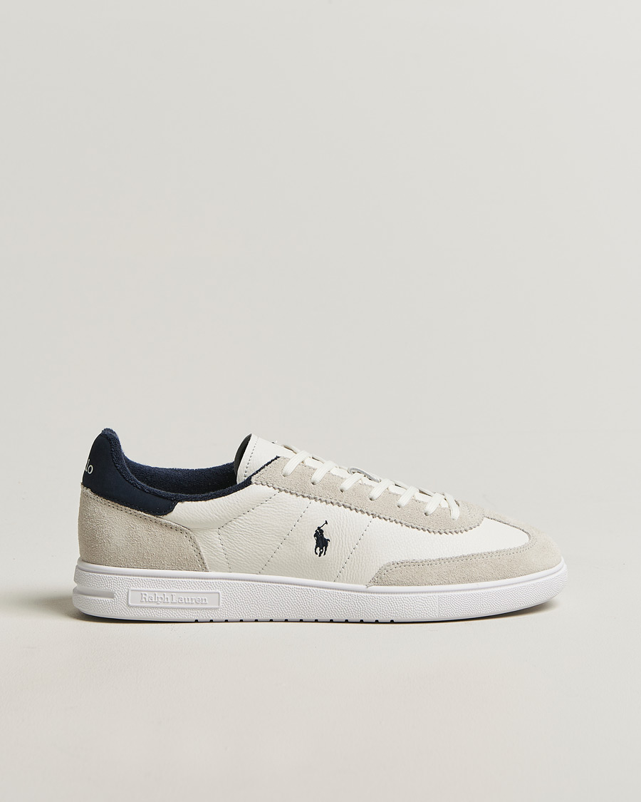 Herr | Sneakers | Polo Ralph Lauren | Bedford Leather/Suede Sneakers White/Navy