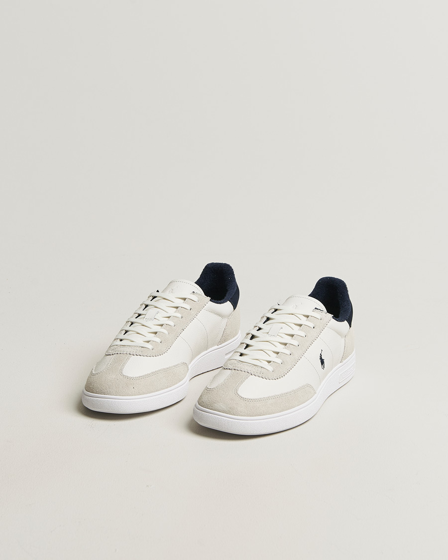 Herr | Sneakers | Polo Ralph Lauren | Bedford Leather/Suede Sneakers White/Navy