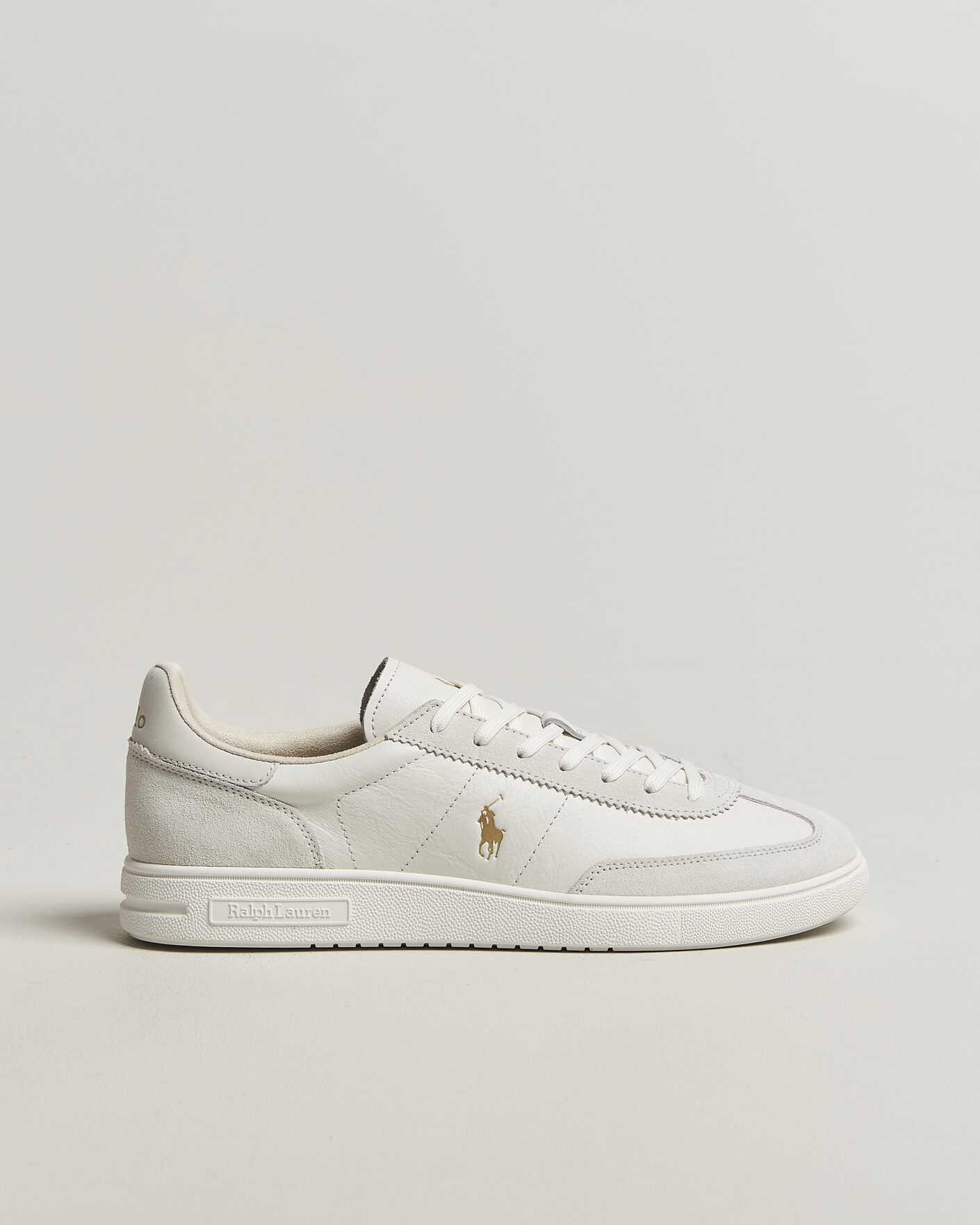 Herr | Sneakers | Polo Ralph Lauren | Bedford Leather/Suede Sneakers Bianco