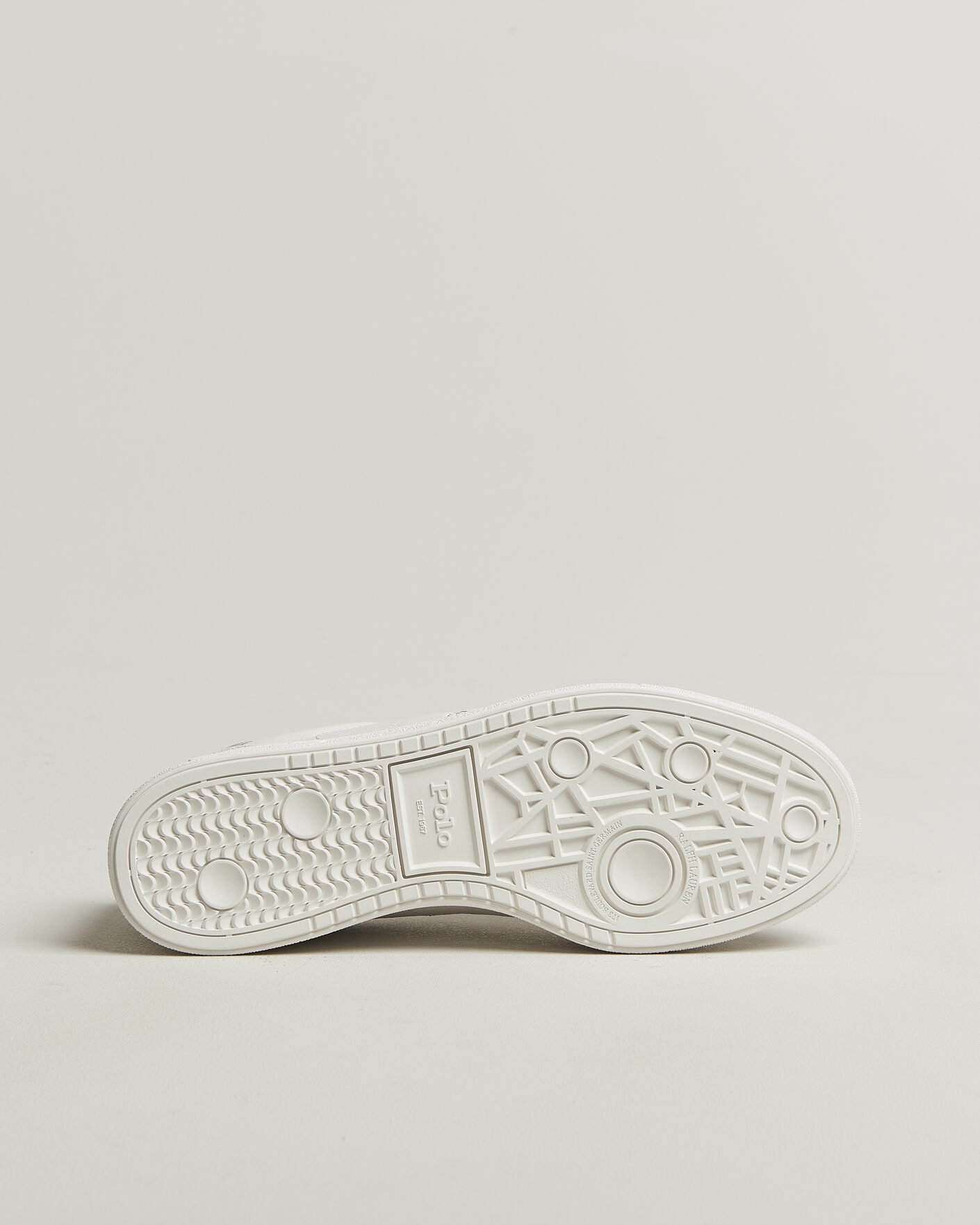 Herr | Sneakers | Polo Ralph Lauren | Bedford Leather/Suede Sneakers Bianco