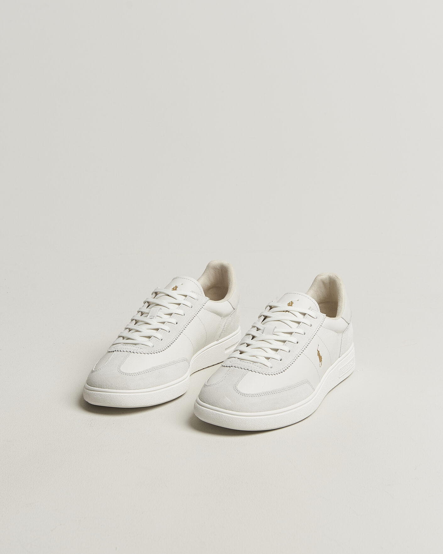 Herr | Sneakers | Polo Ralph Lauren | Bedford Leather/Suede Sneakers Bianco