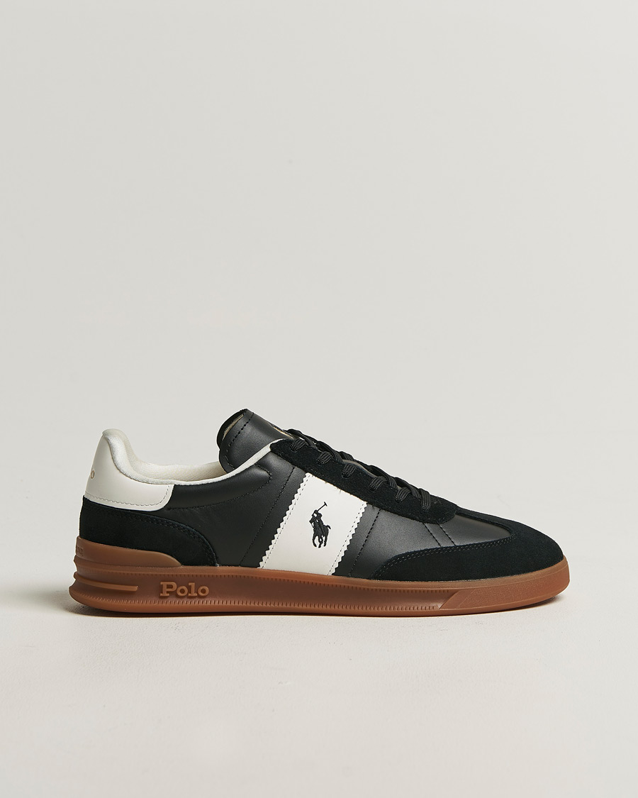 Herr | Sneakers | Polo Ralph Lauren | Aera Leather/Suede Sneakers Black/White