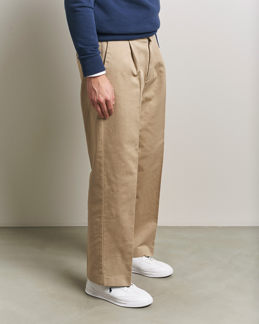 Herr | Sneakers | Polo Ralph Lauren | Aera Grained Leather Sneakers White/Navy