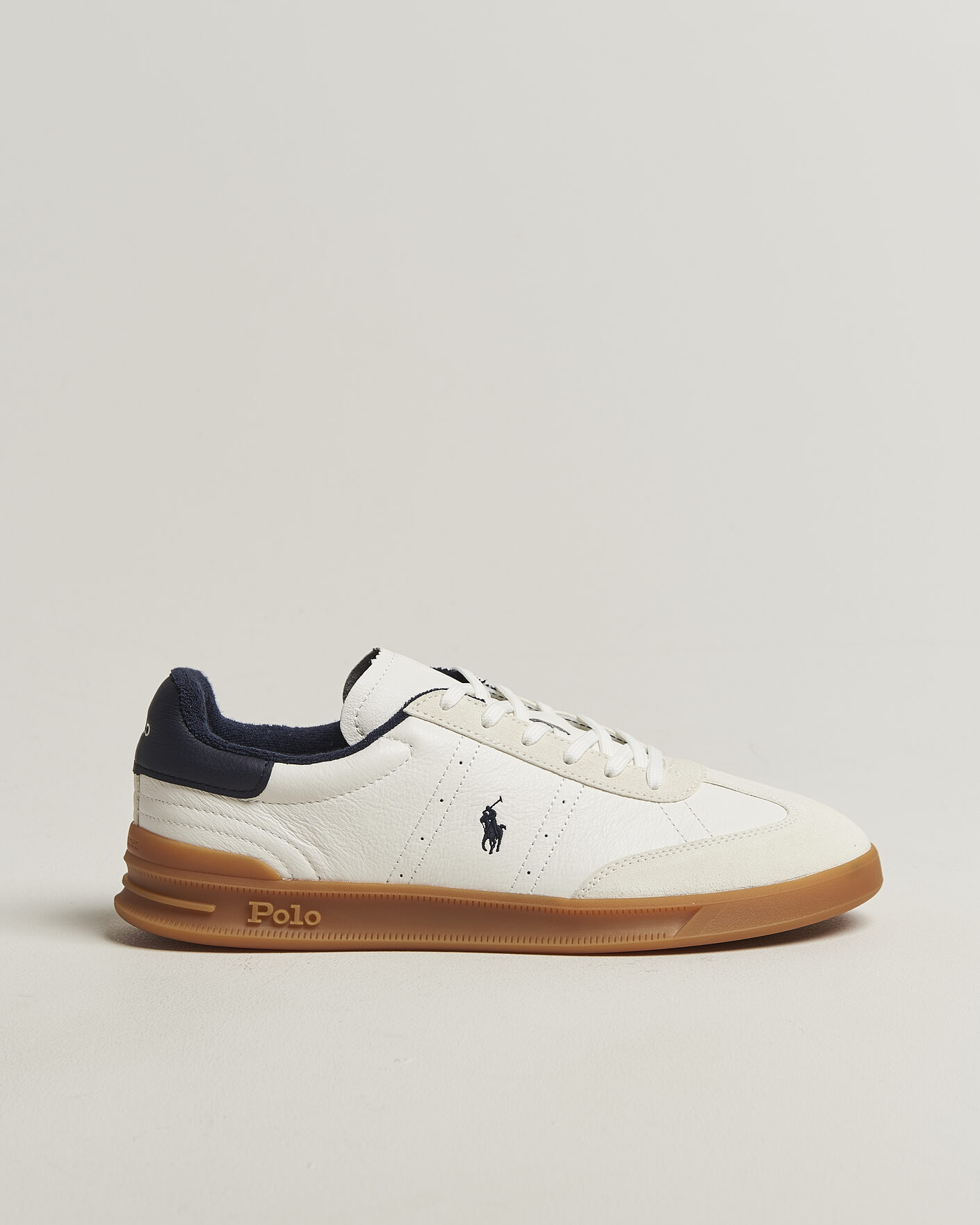 Herr | Sneakers | Polo Ralph Lauren | Aera Leather Sneakers Deckwash White/Navy