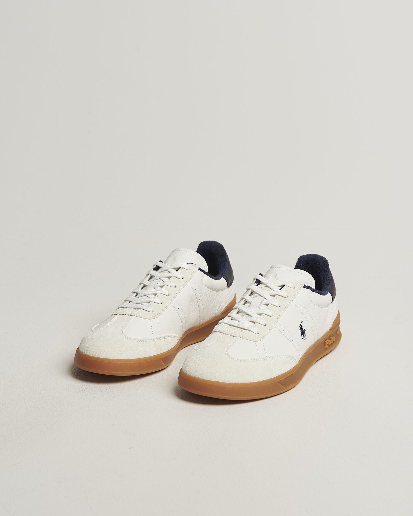 Herr | Sneakers | Polo Ralph Lauren | Aera Leather Sneakers Deckwash White/Navy