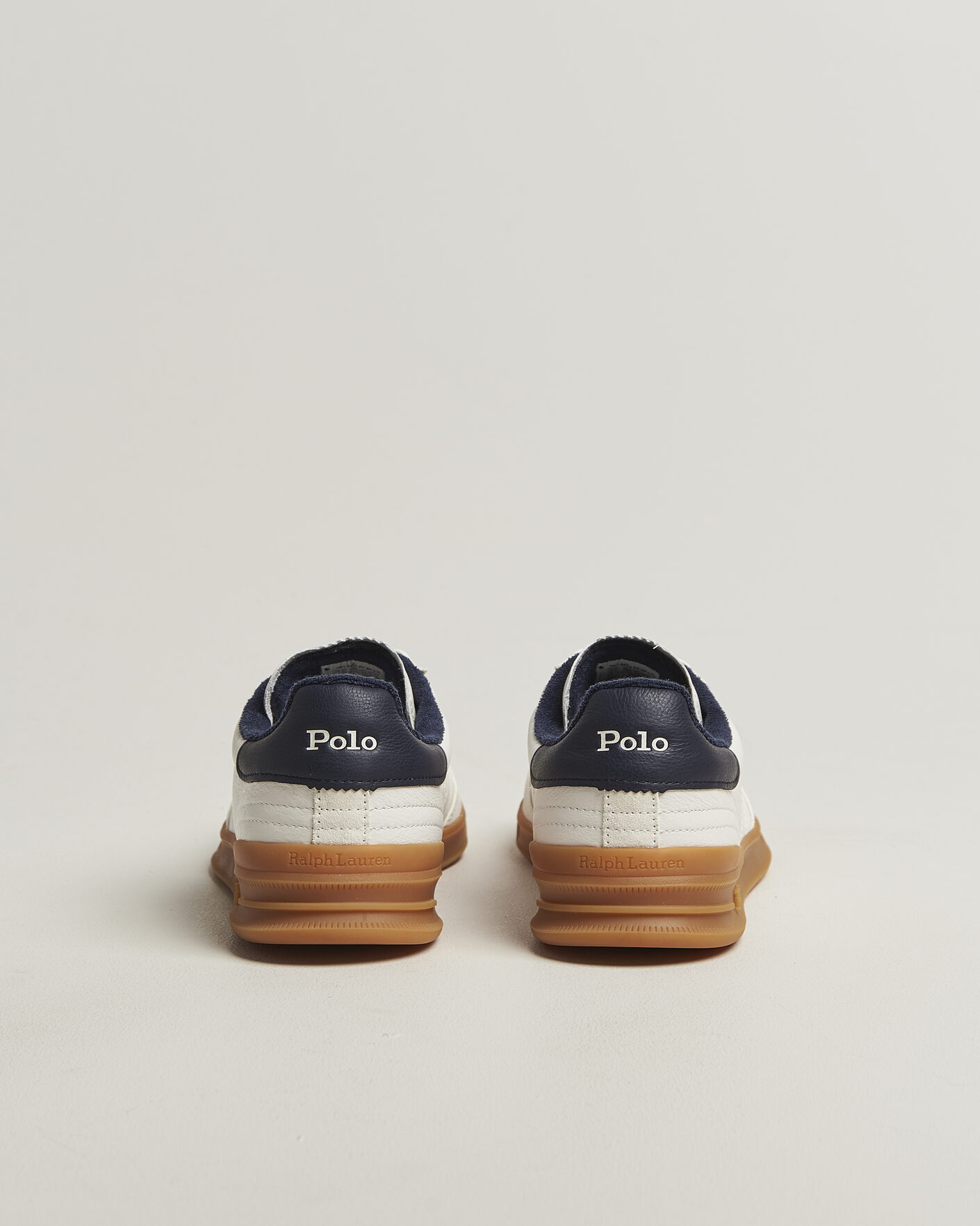 Herr | Sneakers | Polo Ralph Lauren | Aera Leather Sneakers Deckwash White/Navy