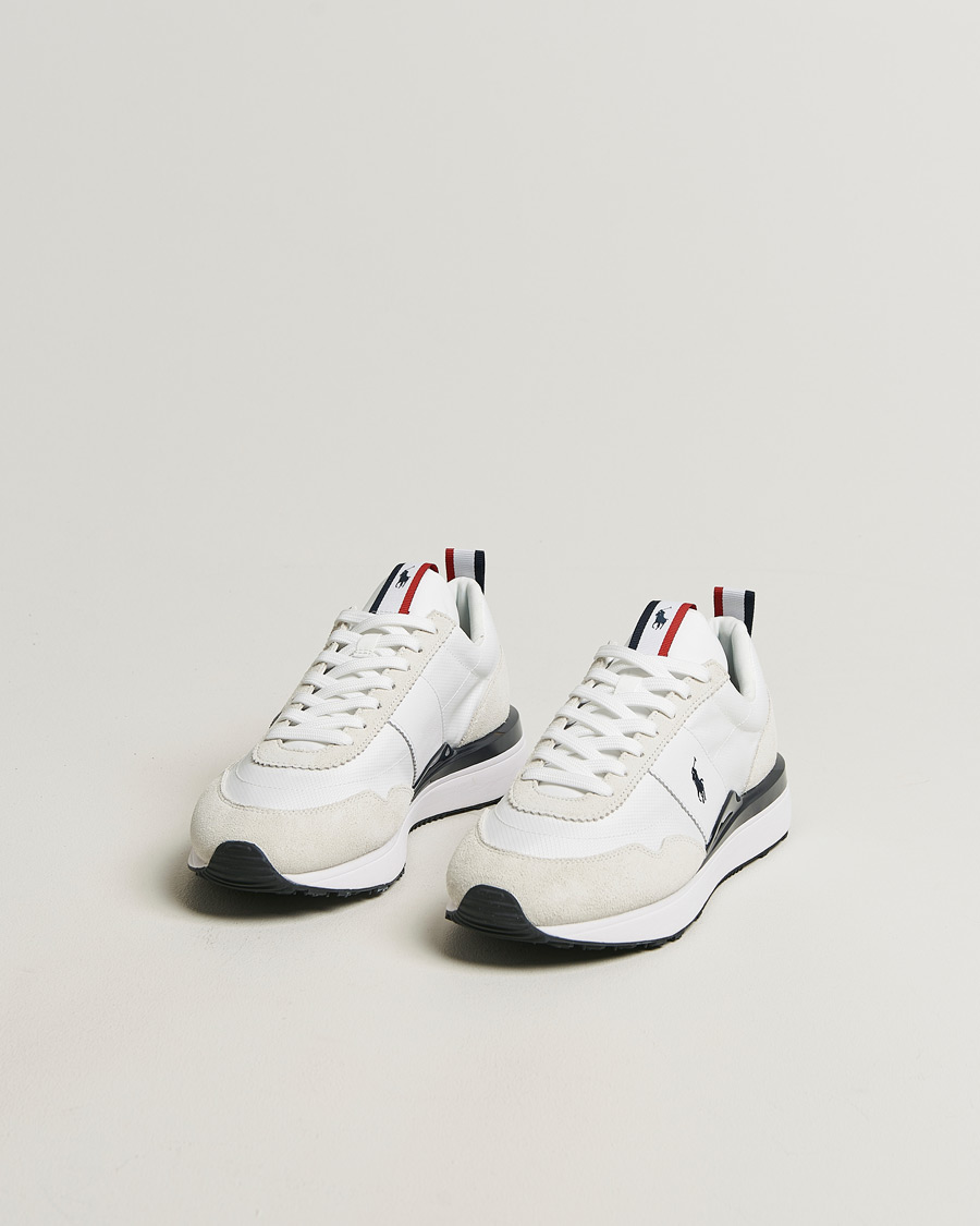 Herr | Sneakers | Polo Ralph Lauren | Train 89 Suede Sneakers White/Navy/Red