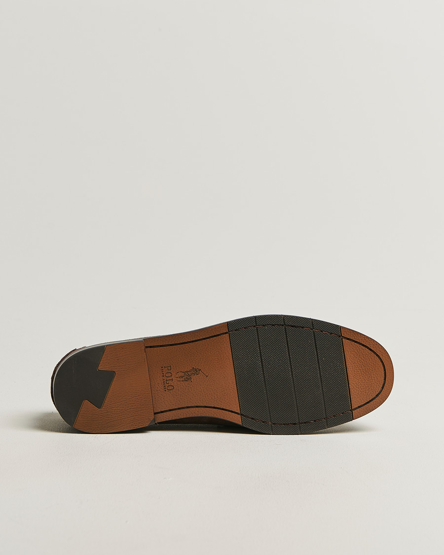 Herr | Loafers | Polo Ralph Lauren | Alston Suede Penny Loafers Dark Brown