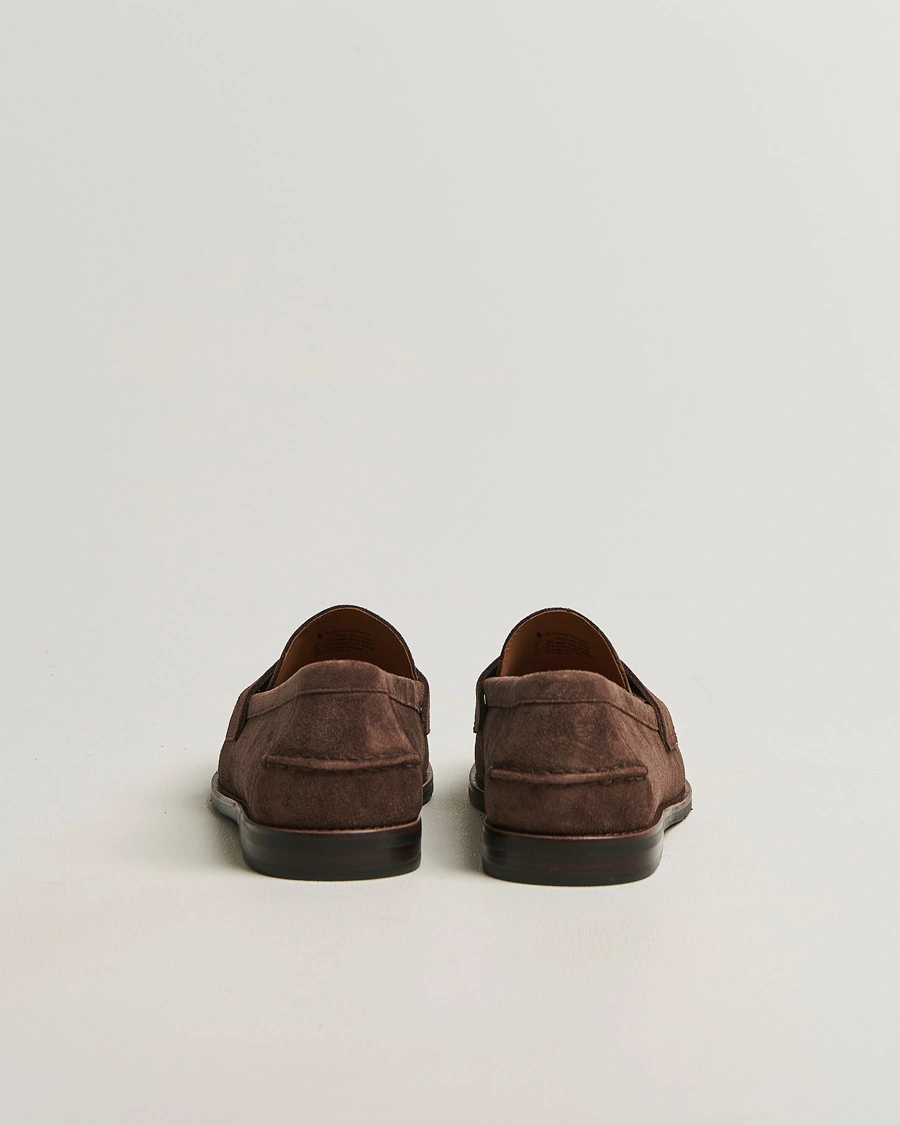 Herr | Loafers | Polo Ralph Lauren | Alston Suede Penny Loafers Dark Brown