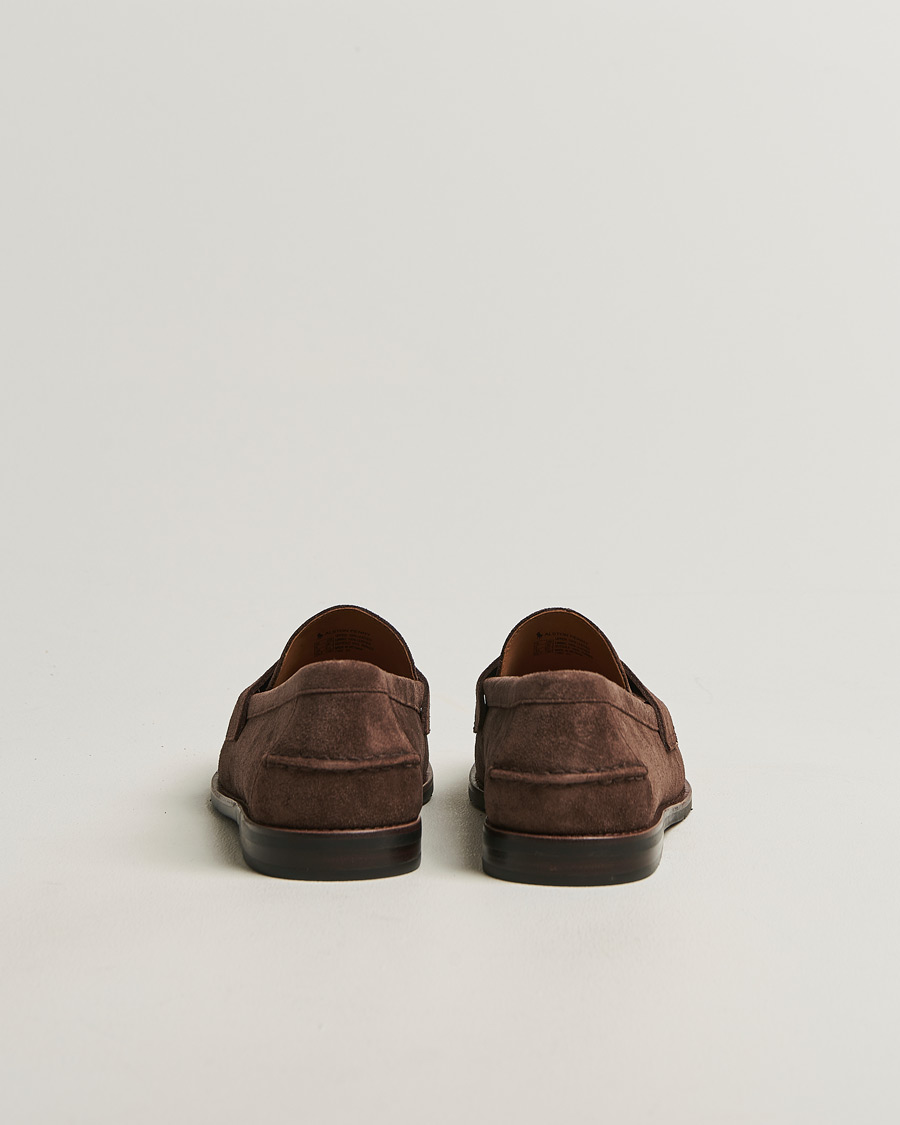 Herr | Loafers | Polo Ralph Lauren | Alston Suede Penny Loafers Dark Brown