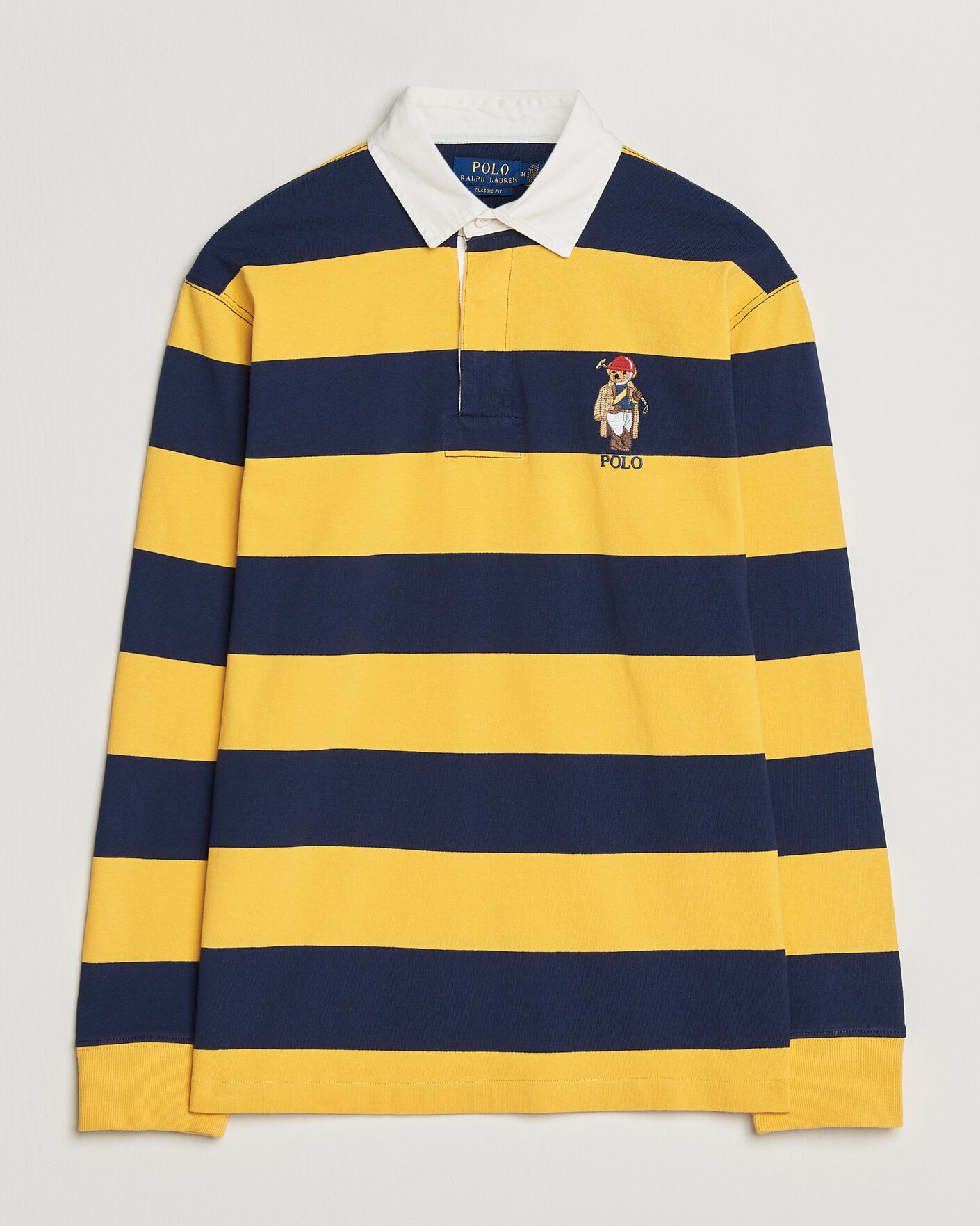 Herr | Tröjor | Polo Ralph Lauren | Jersey Striped Rugger Newport Navy/Gold