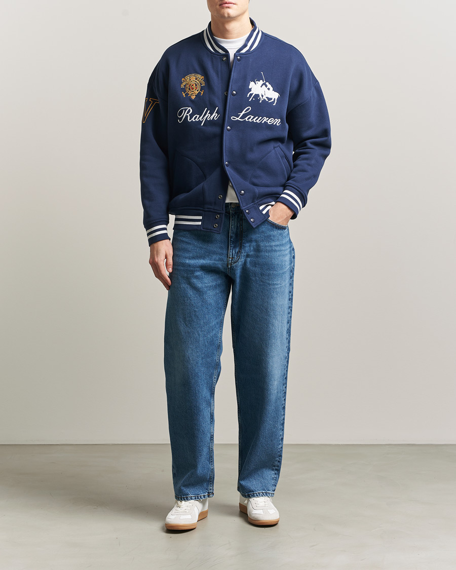 Herr | Tröjor | Polo Ralph Lauren | Magic Fleece Bomber Jacket Newport Navy