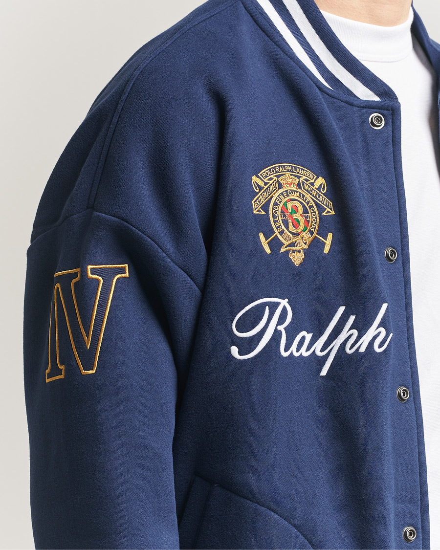 Herr | Tröjor | Polo Ralph Lauren | Magic Fleece Bomber Jacket Newport Navy