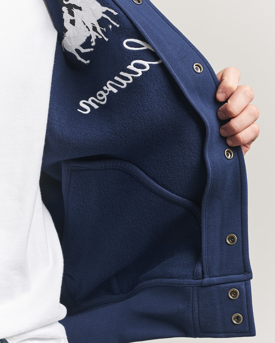 Herr | Tröjor | Polo Ralph Lauren | Magic Fleece Bomber Jacket Newport Navy